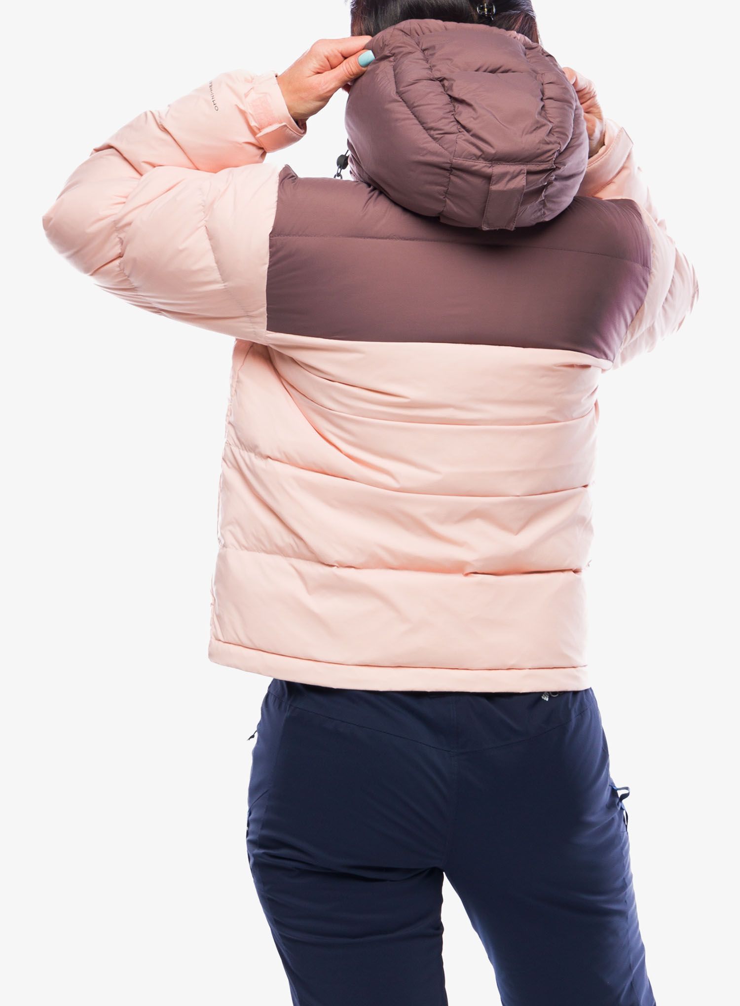 Dámská zimní bunda Columbia Bulo Point II Down Jacket - dusty pink/basalt crinkle