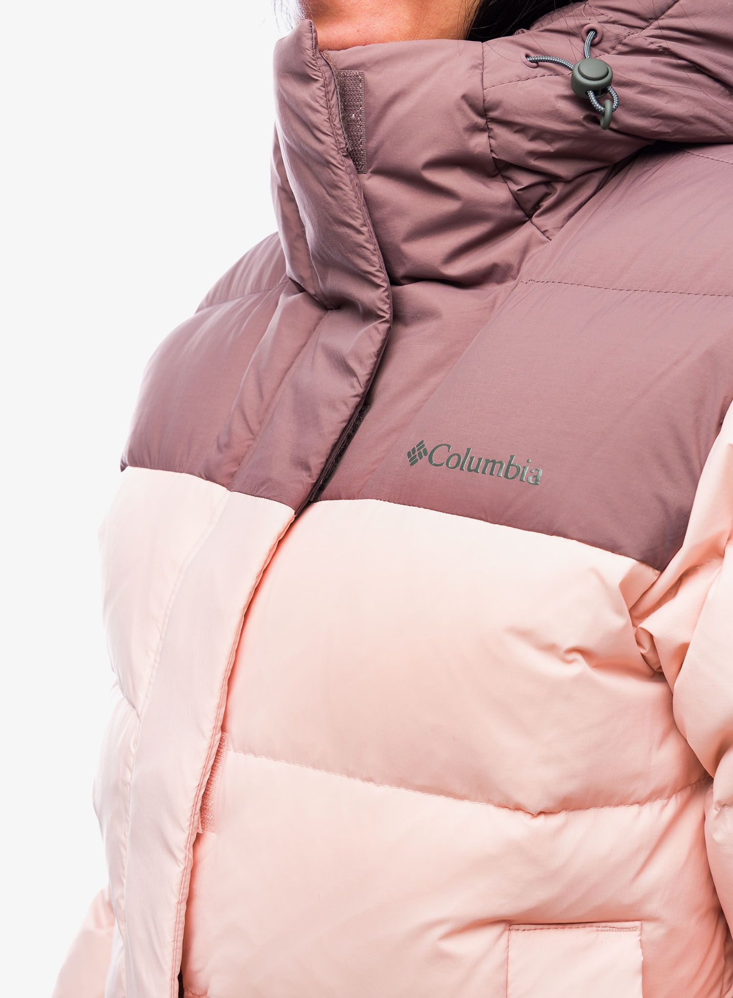 Dámská zimní bunda Columbia Bulo Point II Down Jacket - dusty pink/basalt crinkle