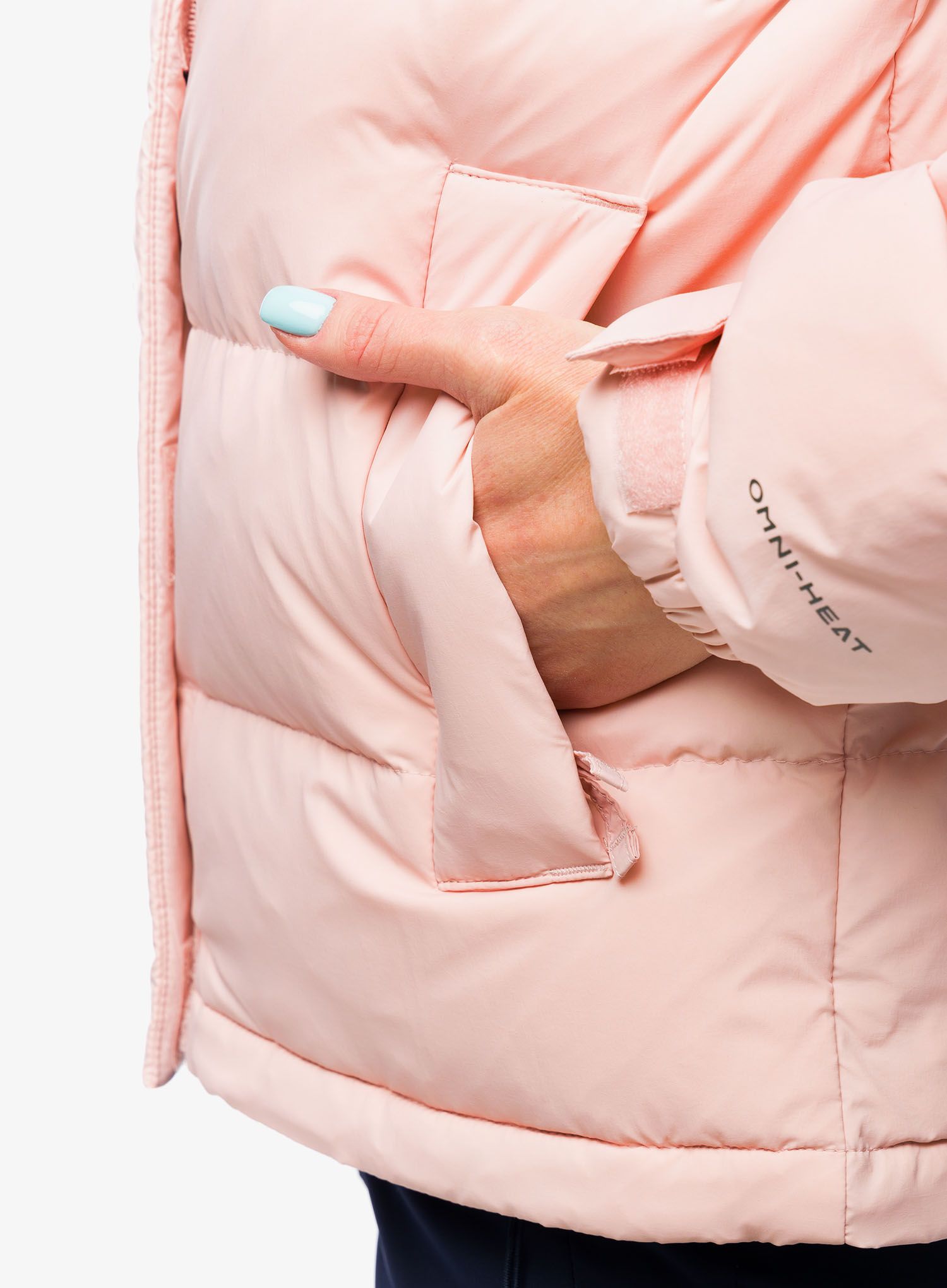 Dámská zimní bunda Columbia Bulo Point II Down Jacket - dusty pink/basalt crinkle