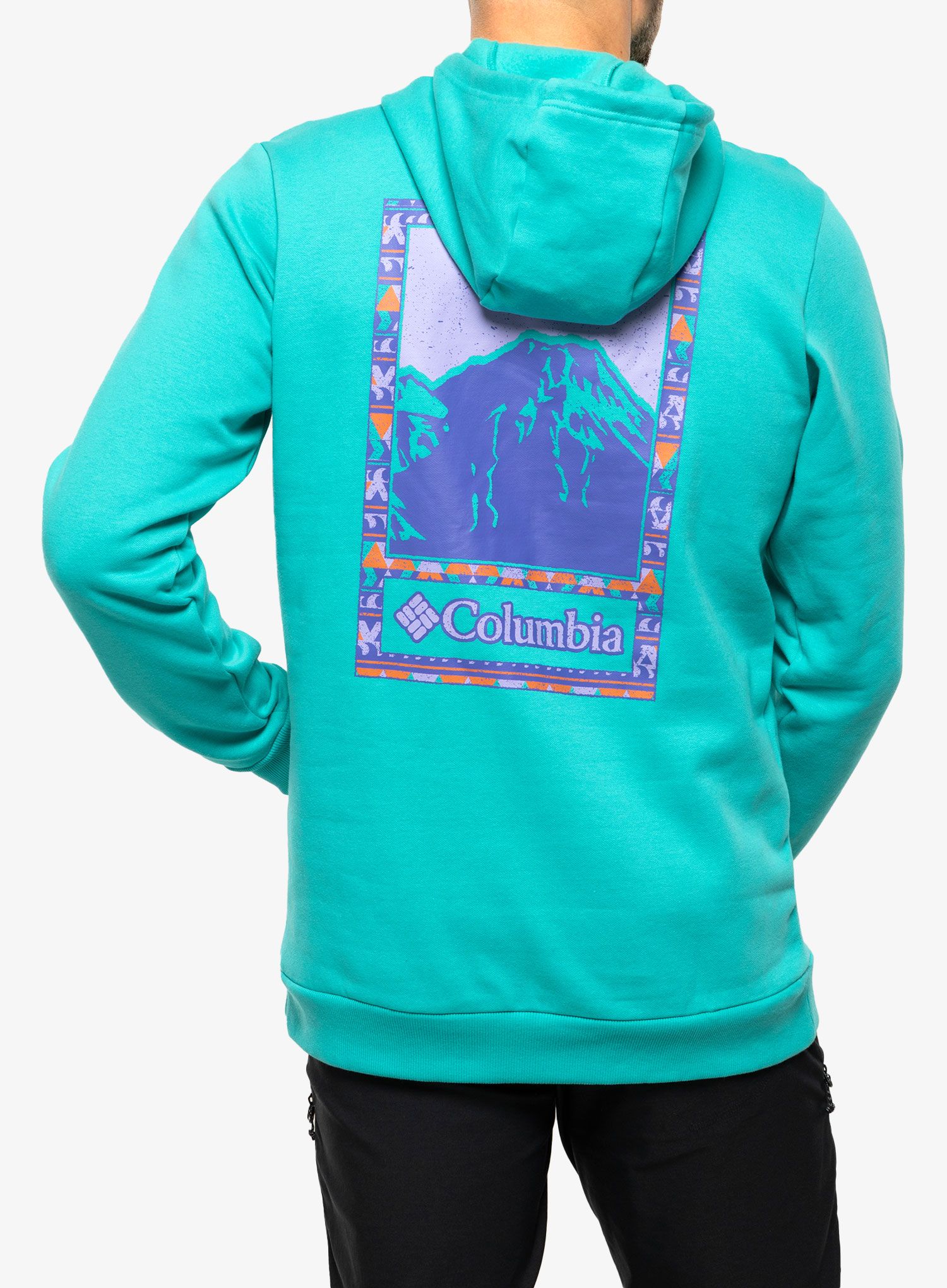 Mikina s kapucí Columbia CSC Graphic Hoodie - bright aqua/bordered beauty