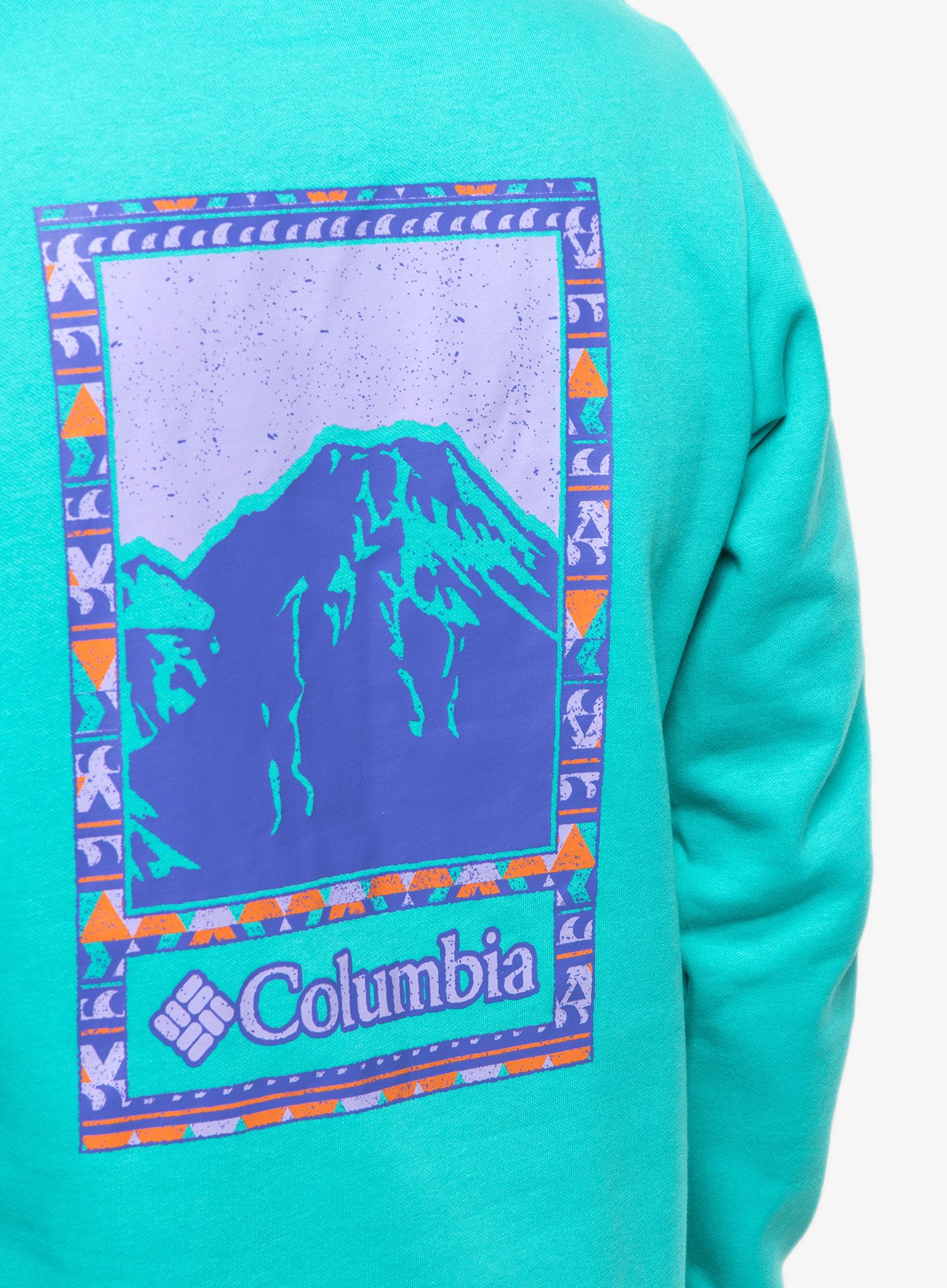 Mikina s kapucí Columbia CSC Graphic Hoodie - bright aqua/bordered beauty
