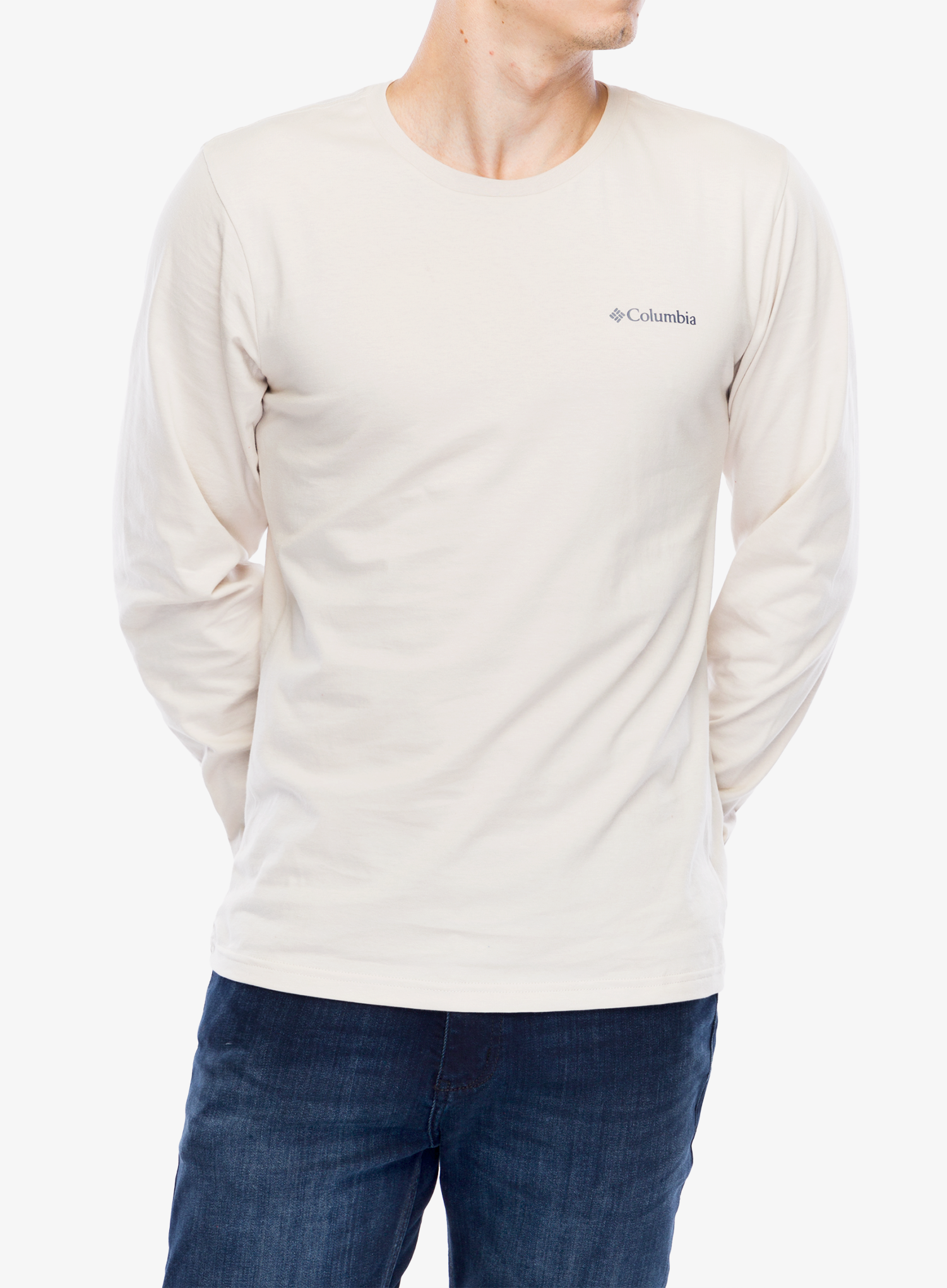 Longsleeve Columbia CSC Seasonal Logo LS Tee - dark stone/peaked badge