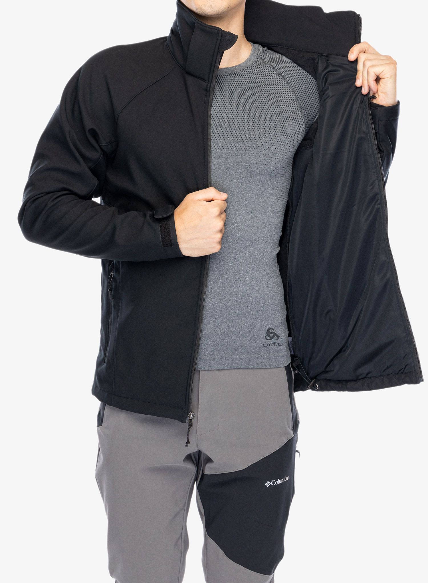 Softshellová bunda Columbia Cascade Ridge III Softshell - black