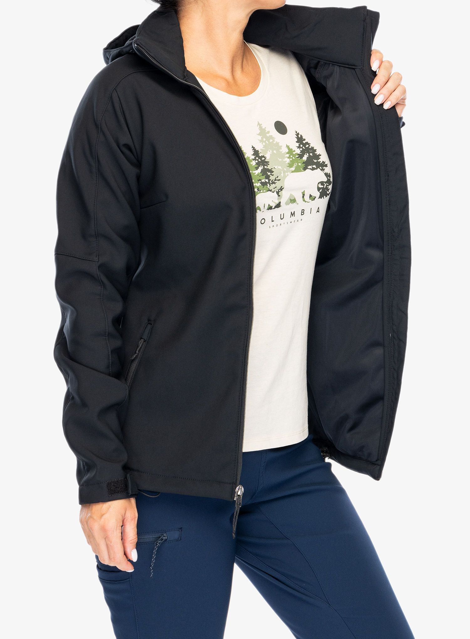 Softshellová bunda dámská Columbia Cascade Ridge II Jacket - black