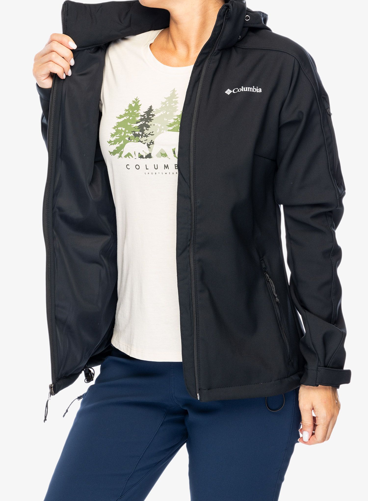 Softshellová bunda dámská Columbia Cascade Ridge II Jacket - black
