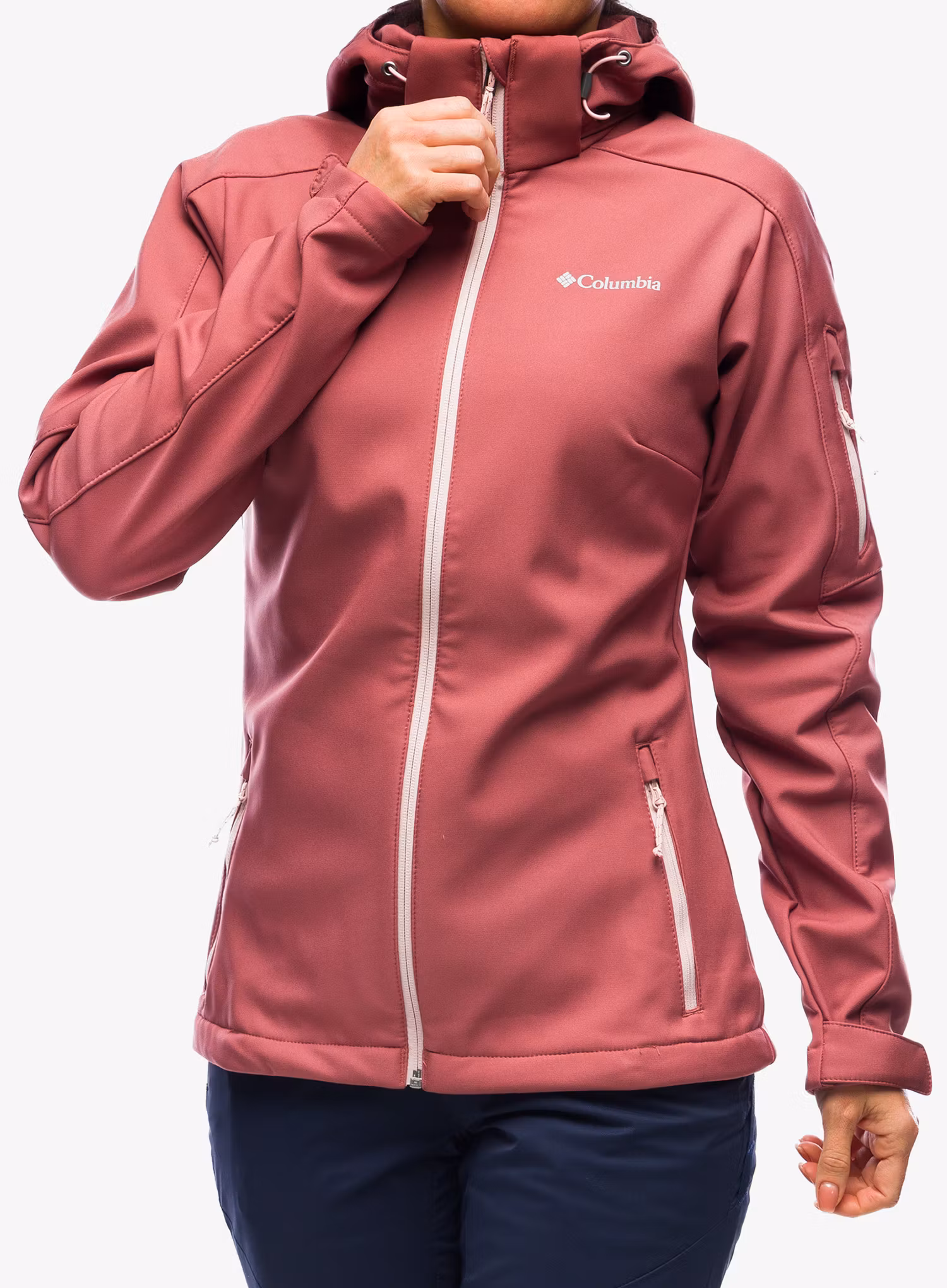 Softshellová bunda dámská Columbia Cascade Ridge Jacket - beetroot/dusty pink