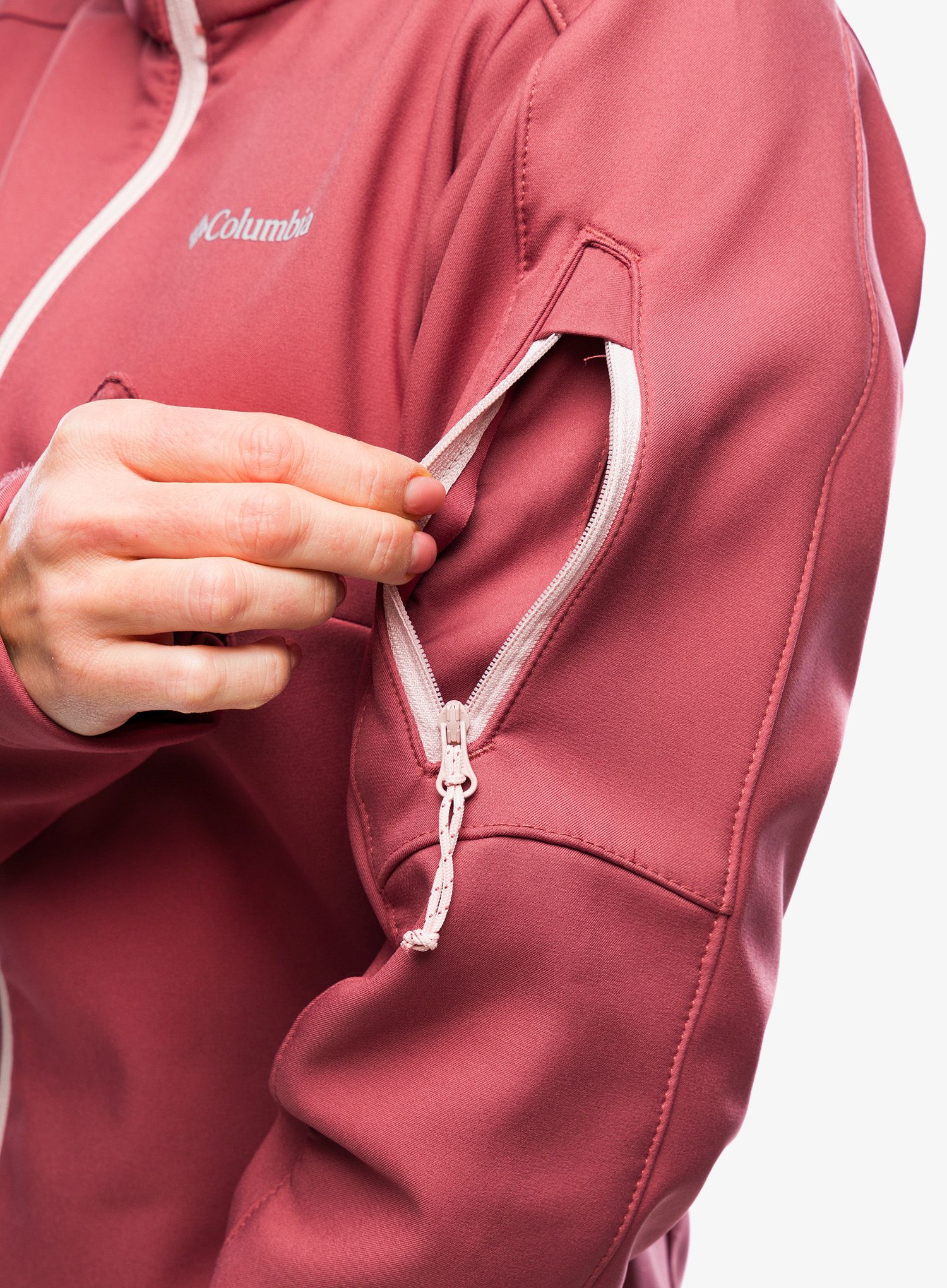 Softshellová bunda dámská Columbia Cascade Ridge Jacket - beetroot/dusty pink