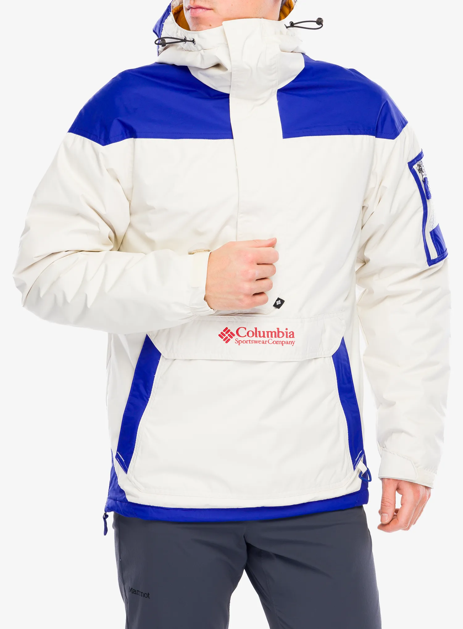 Zateplená bunda Columbia Challenger II Insulated Pullover - chalk/clematis blue