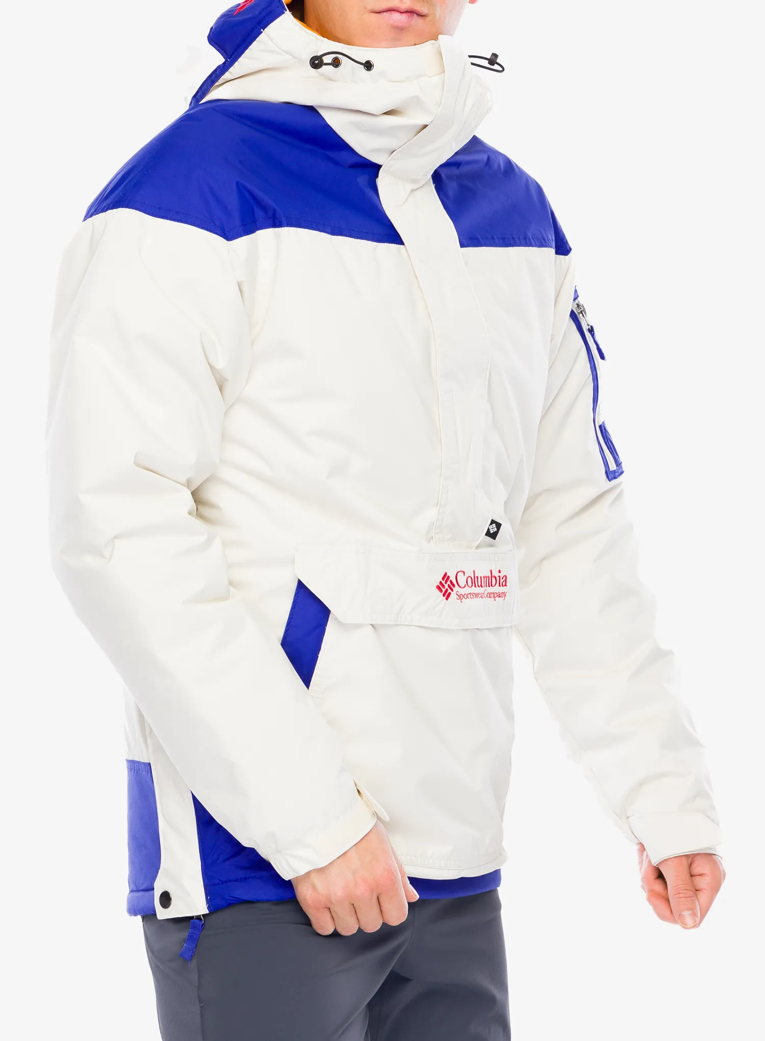 Zateplená bunda Columbia Challenger II Insulated Pullover - chalk/clematis blue