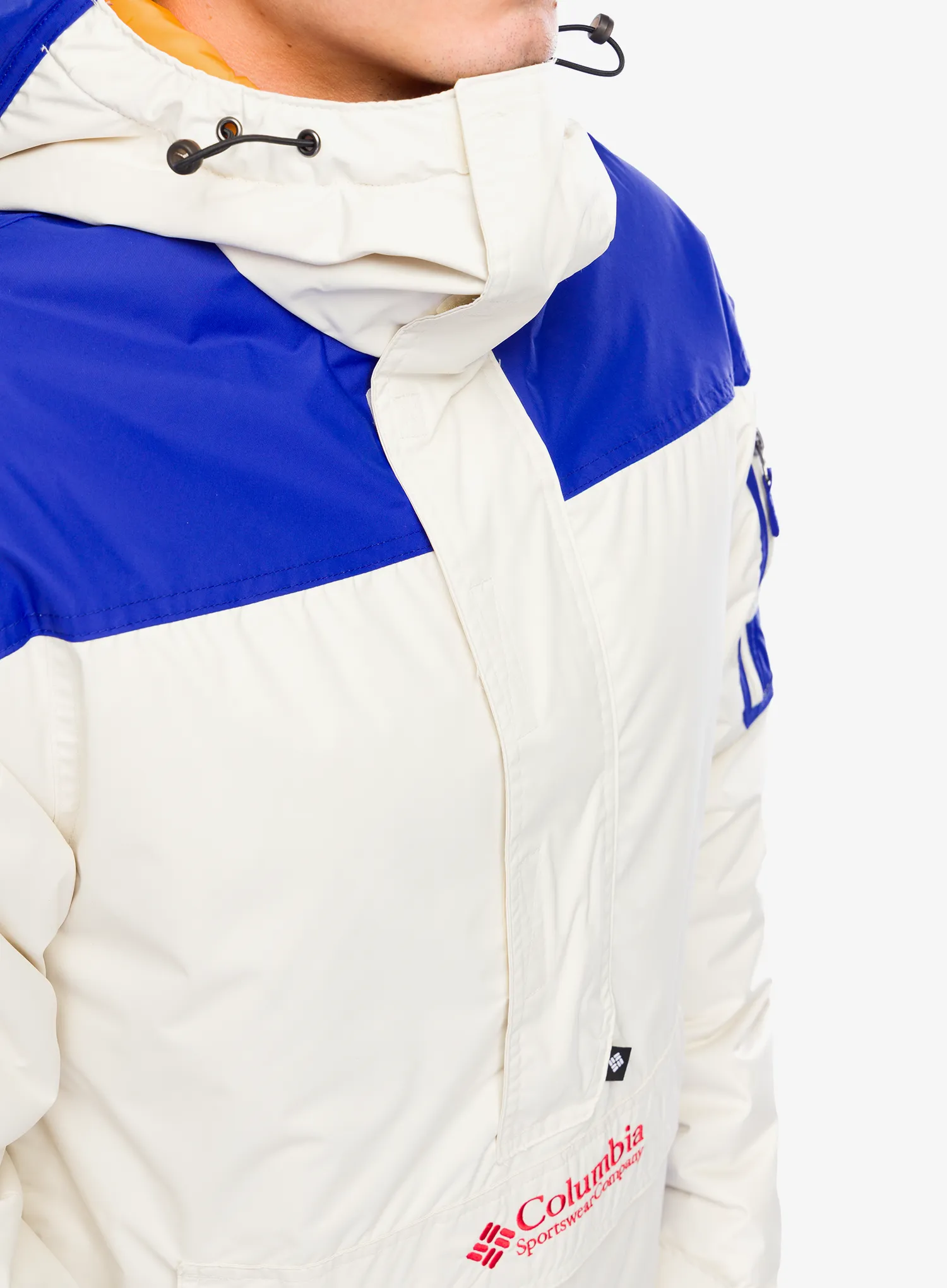 Zateplená bunda Columbia Challenger II Insulated Pullover - chalk/clematis blue