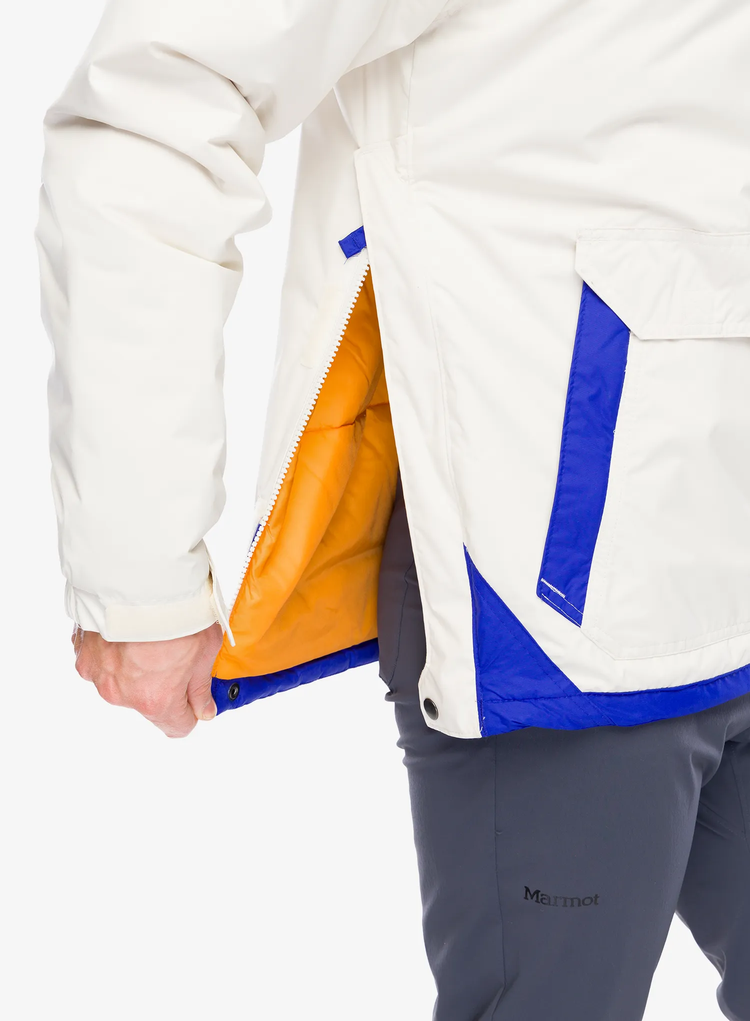 Zateplená bunda Columbia Challenger II Insulated Pullover - chalk/clematis blue