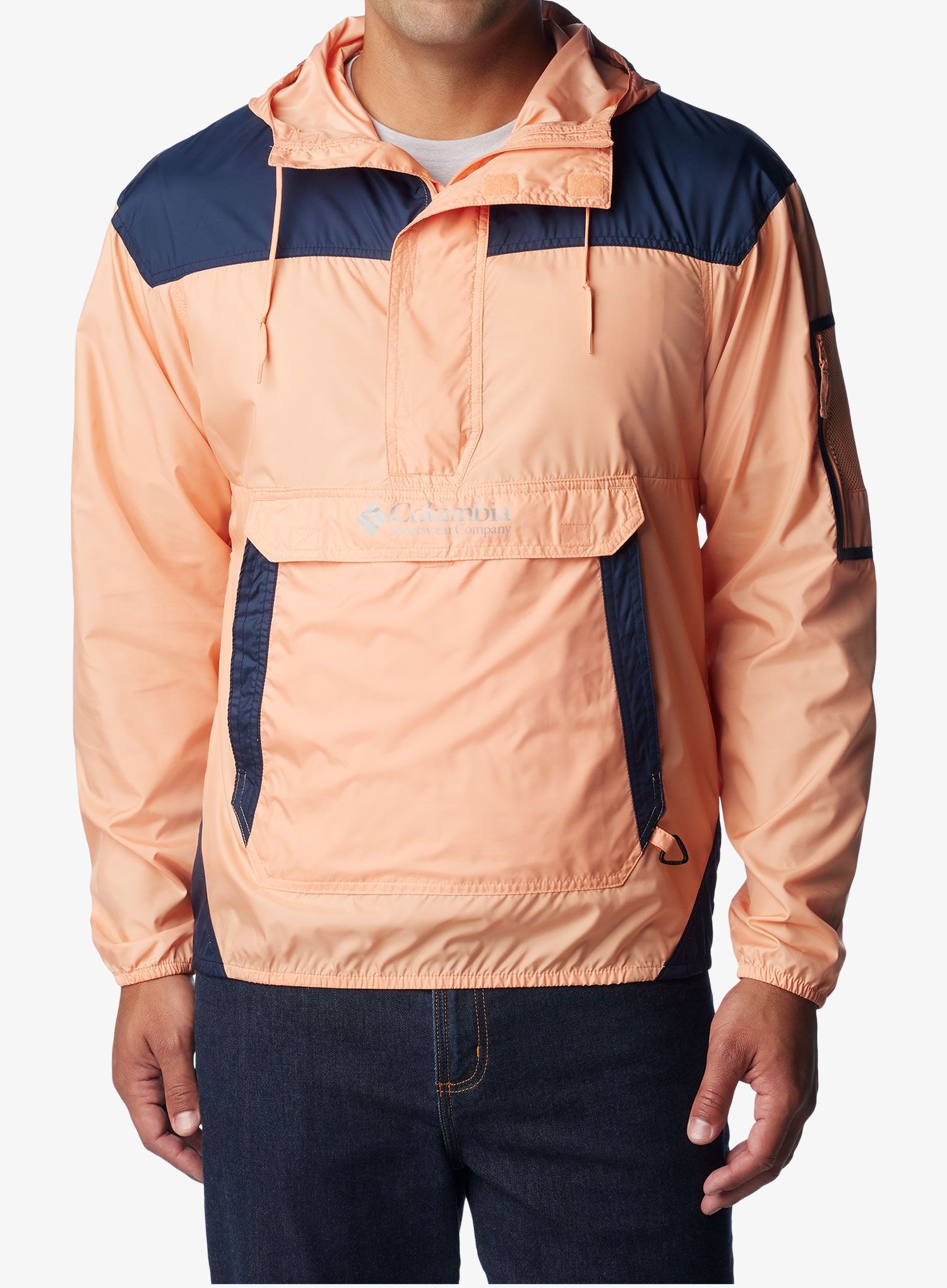 Větrovka Columbia Challenger Windbreaker - apricot fizz/collegiate navy