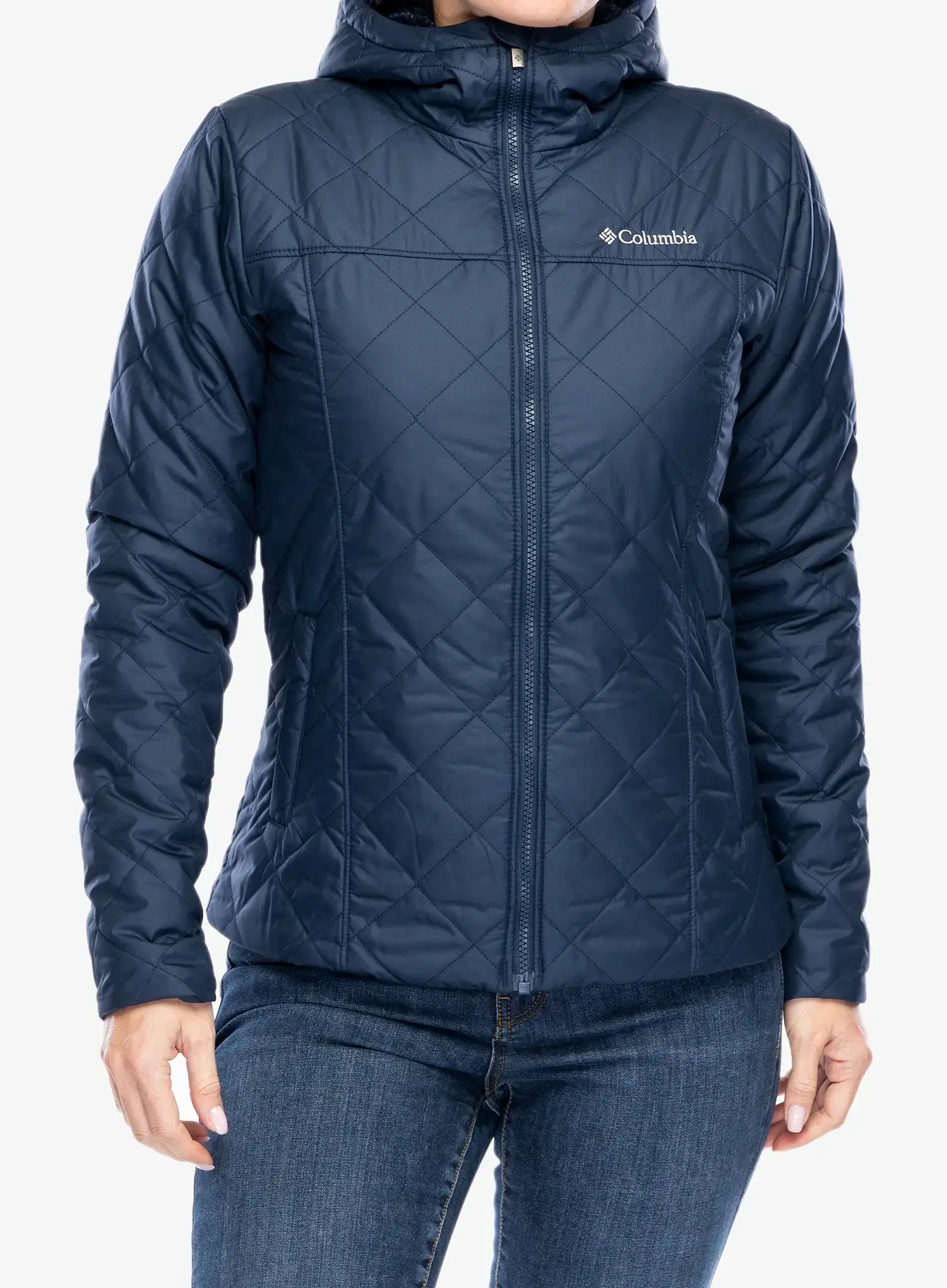 Zateplená bunda dámská Columbia Copper Crest II Hooded Jacket - collegiate navy