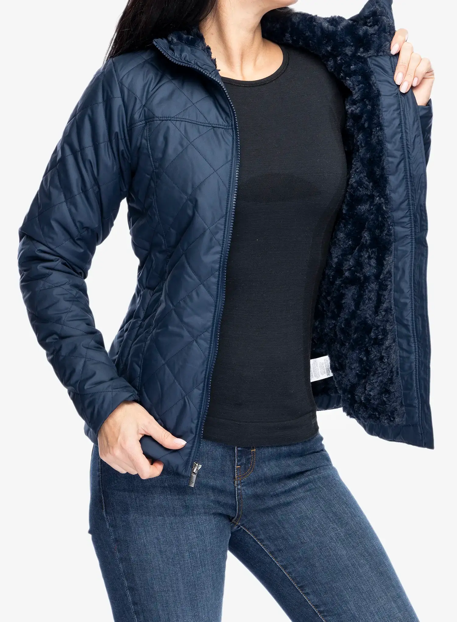Zateplená bunda dámská Columbia Copper Crest II Hooded Jacket - collegiate navy
