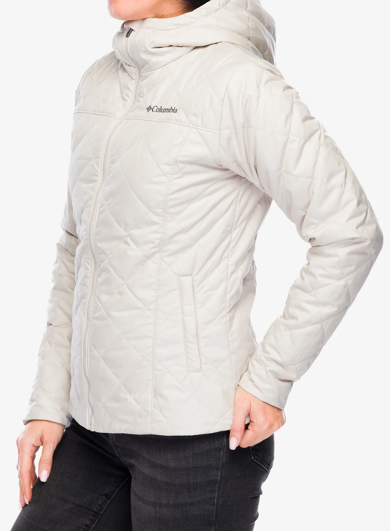Zateplená bunda dámská Columbia Copper Crest II Hooded Jacket - dark stone