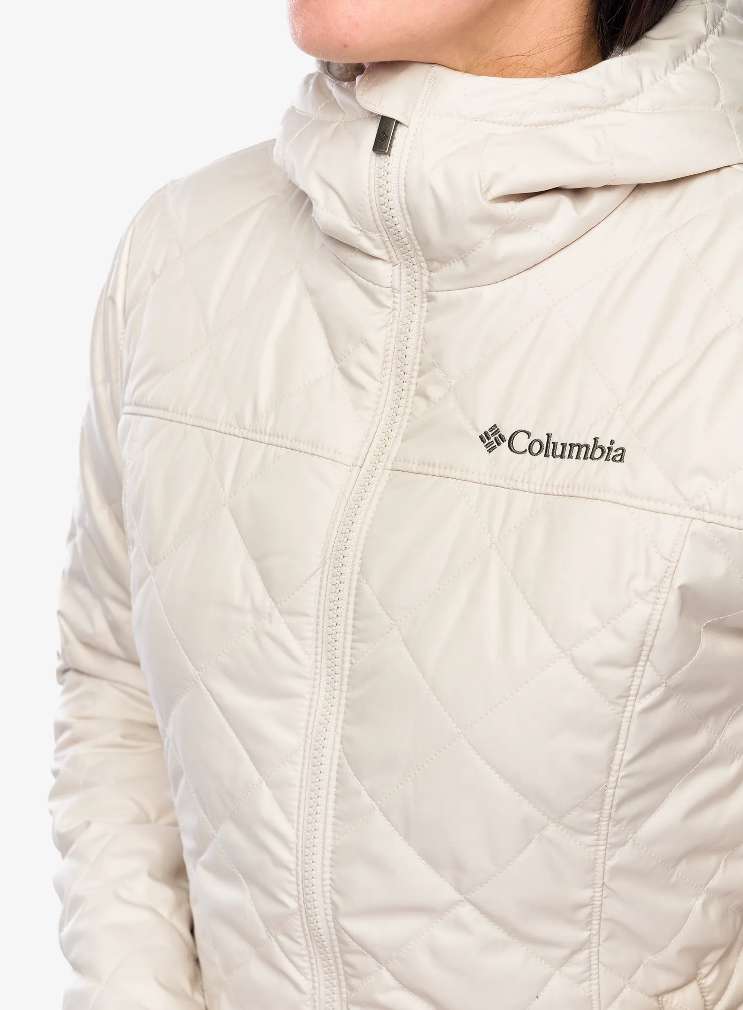 Zateplená bunda dámská Columbia Copper Crest II Hooded Jacket - dark stone