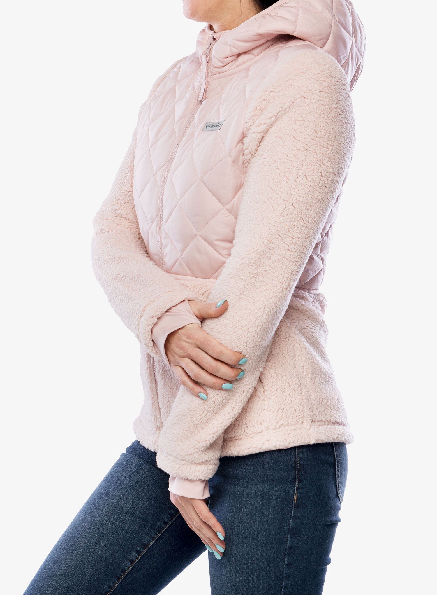 Dámská bunda Columbia Crested Peak Full Zip - dusty pink