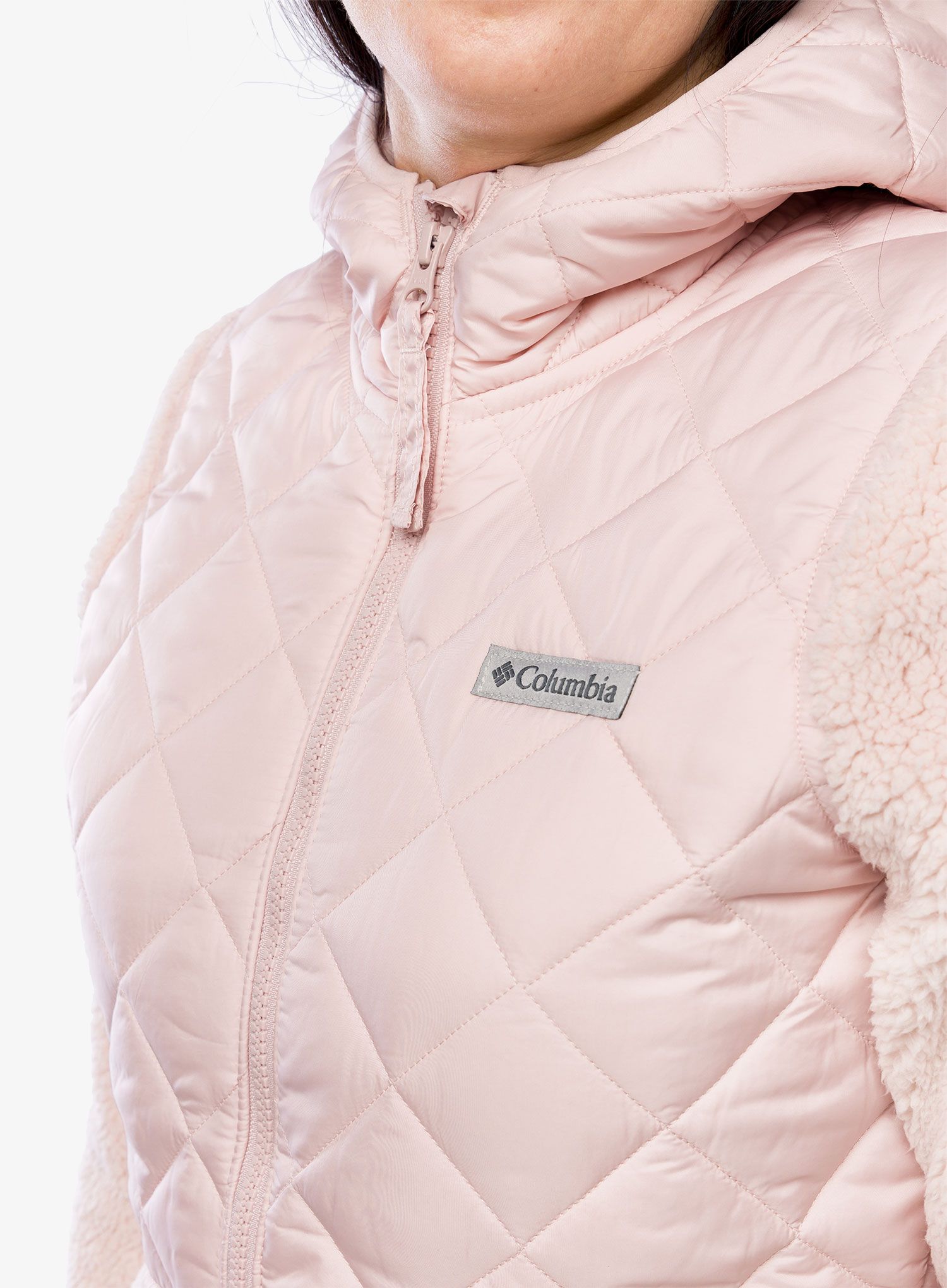 Dámská bunda Columbia Crested Peak Full Zip - dusty pink