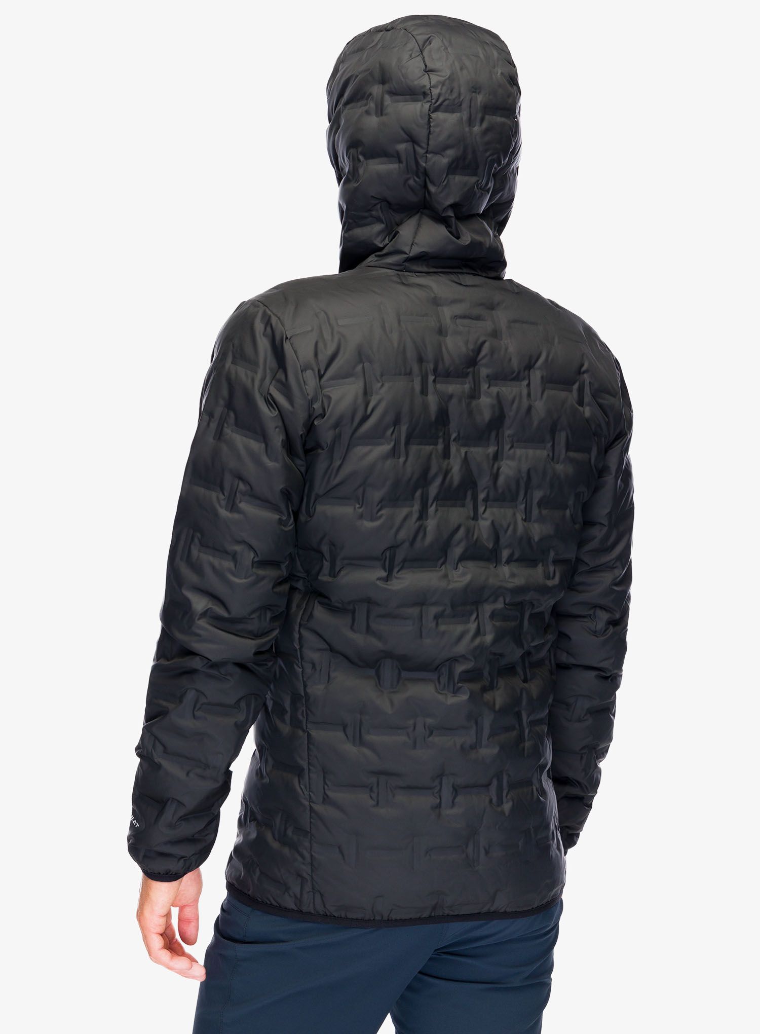 Péřová bunda Columbia Delta Ridge Down Hooded Jacket - black