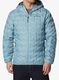 Péřová bunda pánská Columbia Delta Ridge Down Hooded Jacket - stone blue