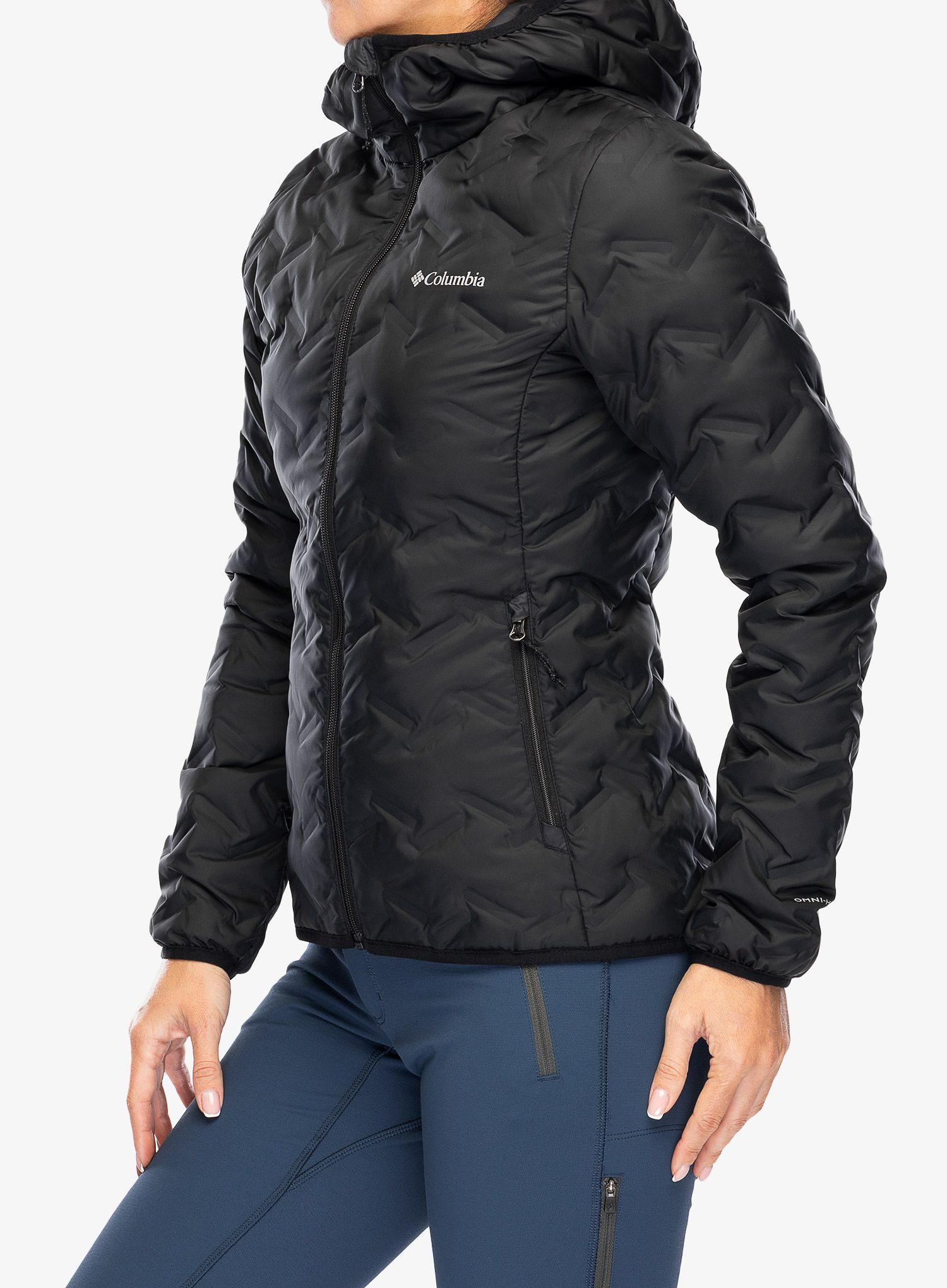 Dámská péřová bunda Columbia Delta Ridge II Down Hooded Jacket - black