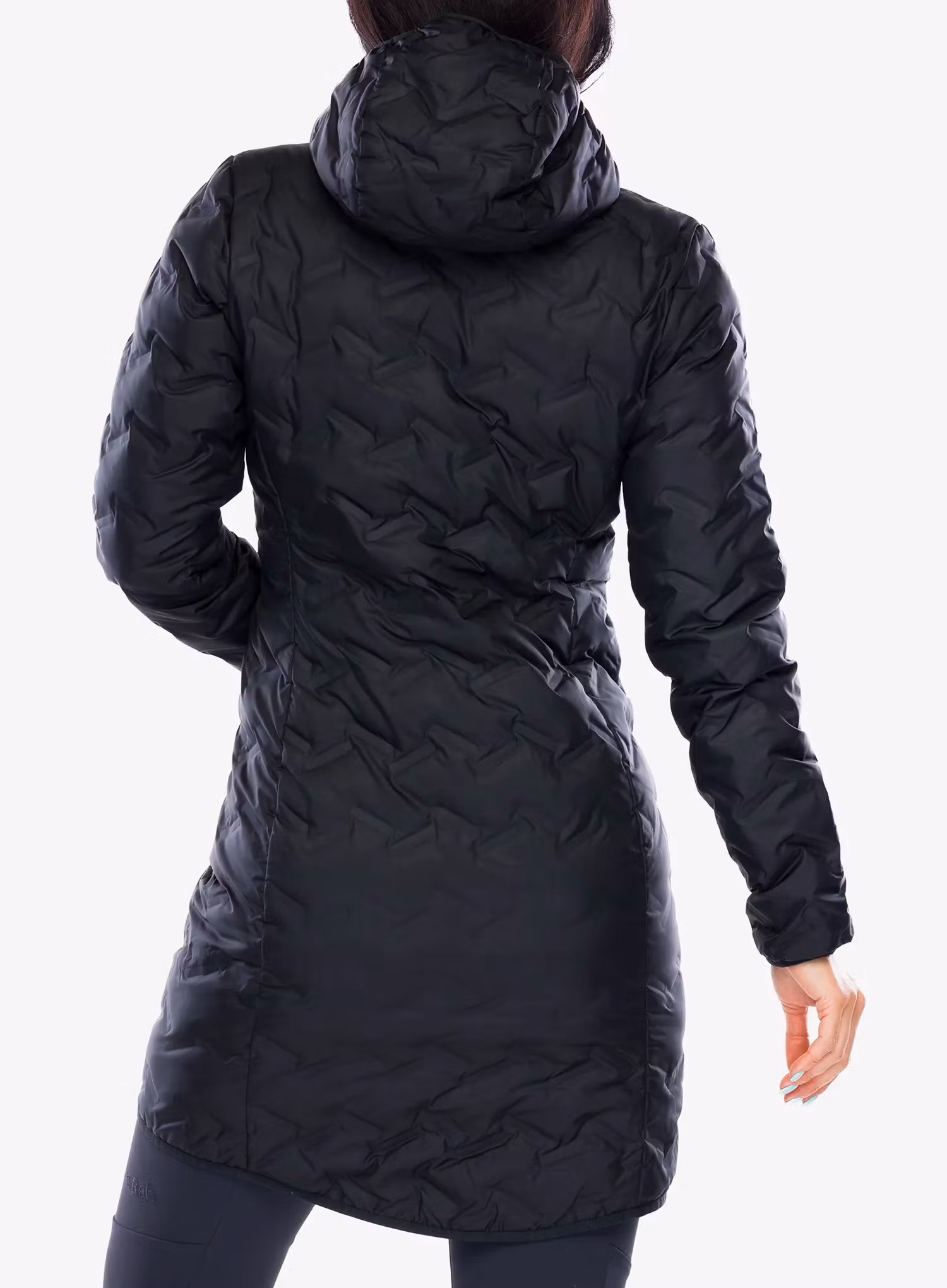 Dámský péřový kabát Columbia Delta Ridge II Long Down Jacket - black