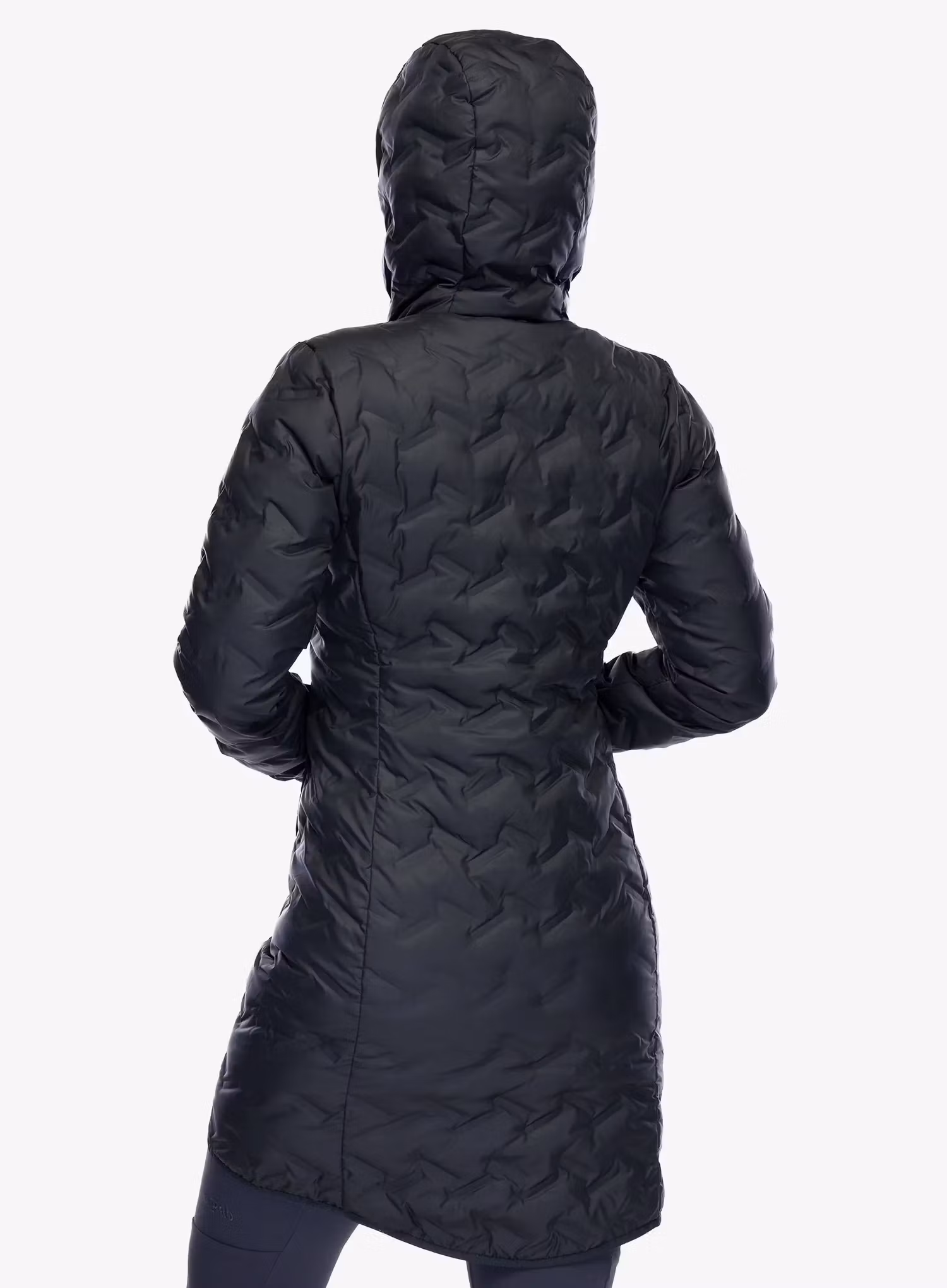 Dámský péřový kabát Columbia Delta Ridge II Long Down Jacket - black