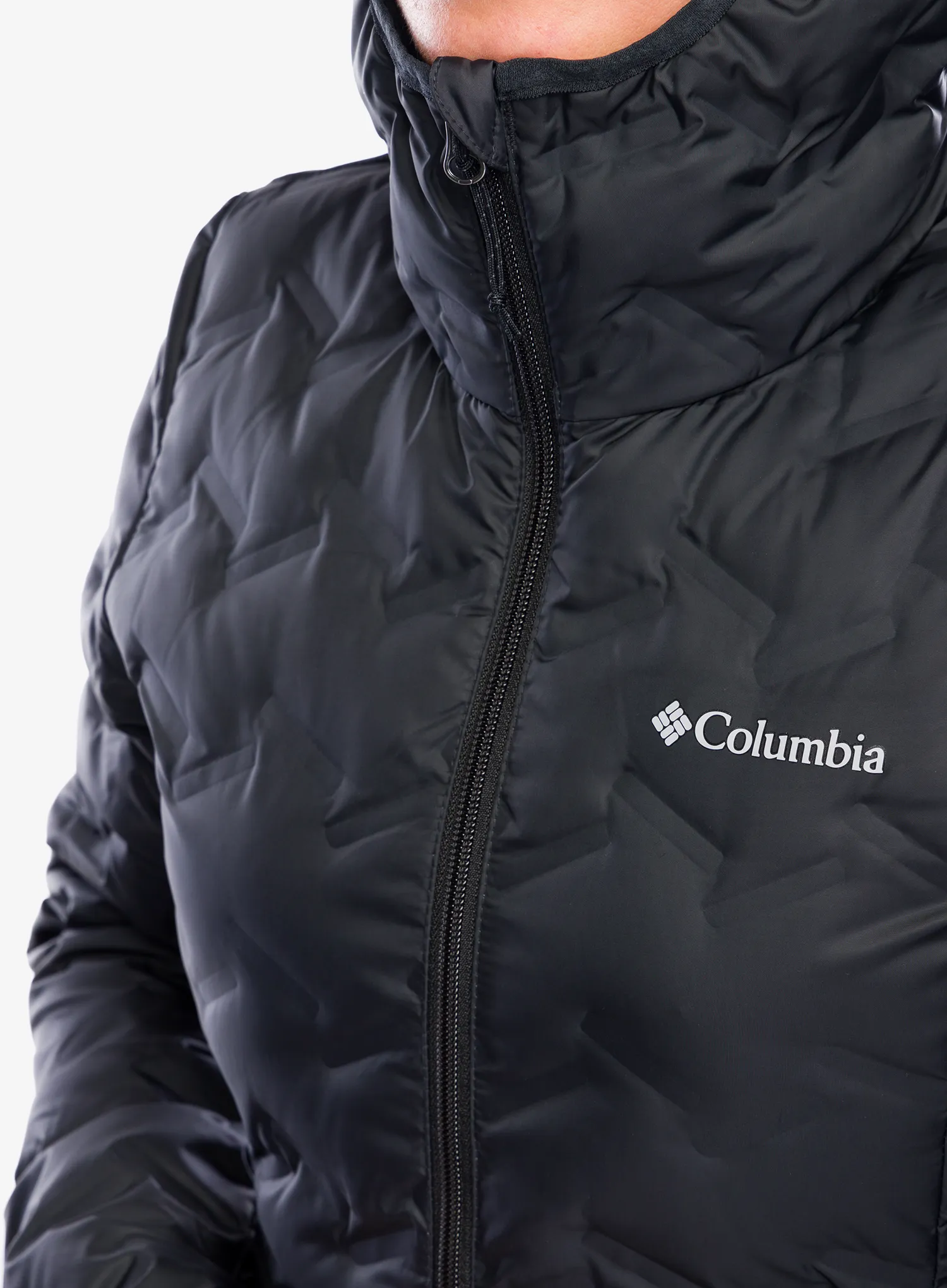 Dámský péřový kabát Columbia Delta Ridge II Long Down Jacket - black