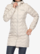 Dámský péřový kabát Columbia Delta Ridge II Long Down Jacket - dark stone