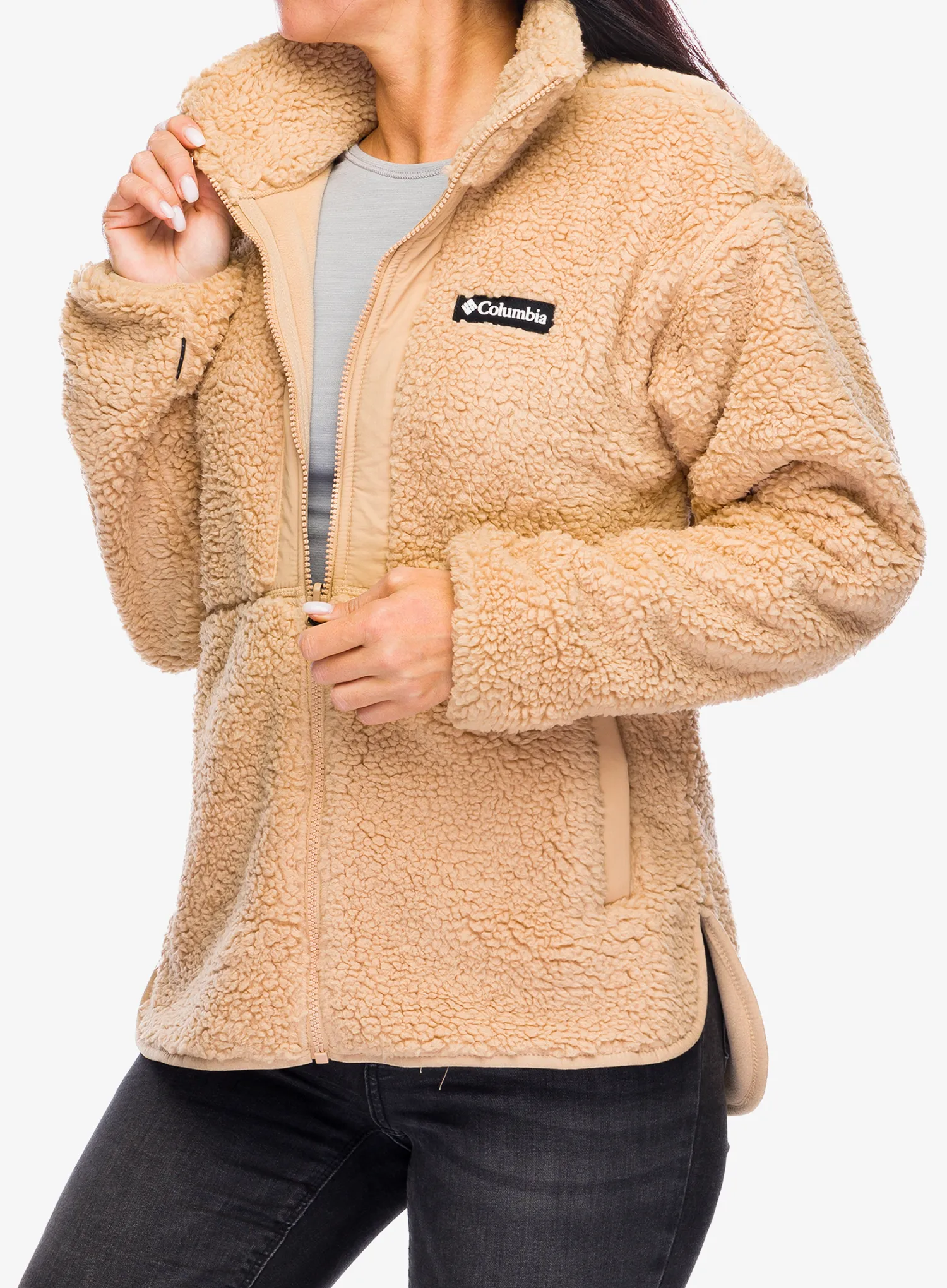Bunda 3v1 dámská Columbia Drop Ridge II Interchange Jacket - camel brown