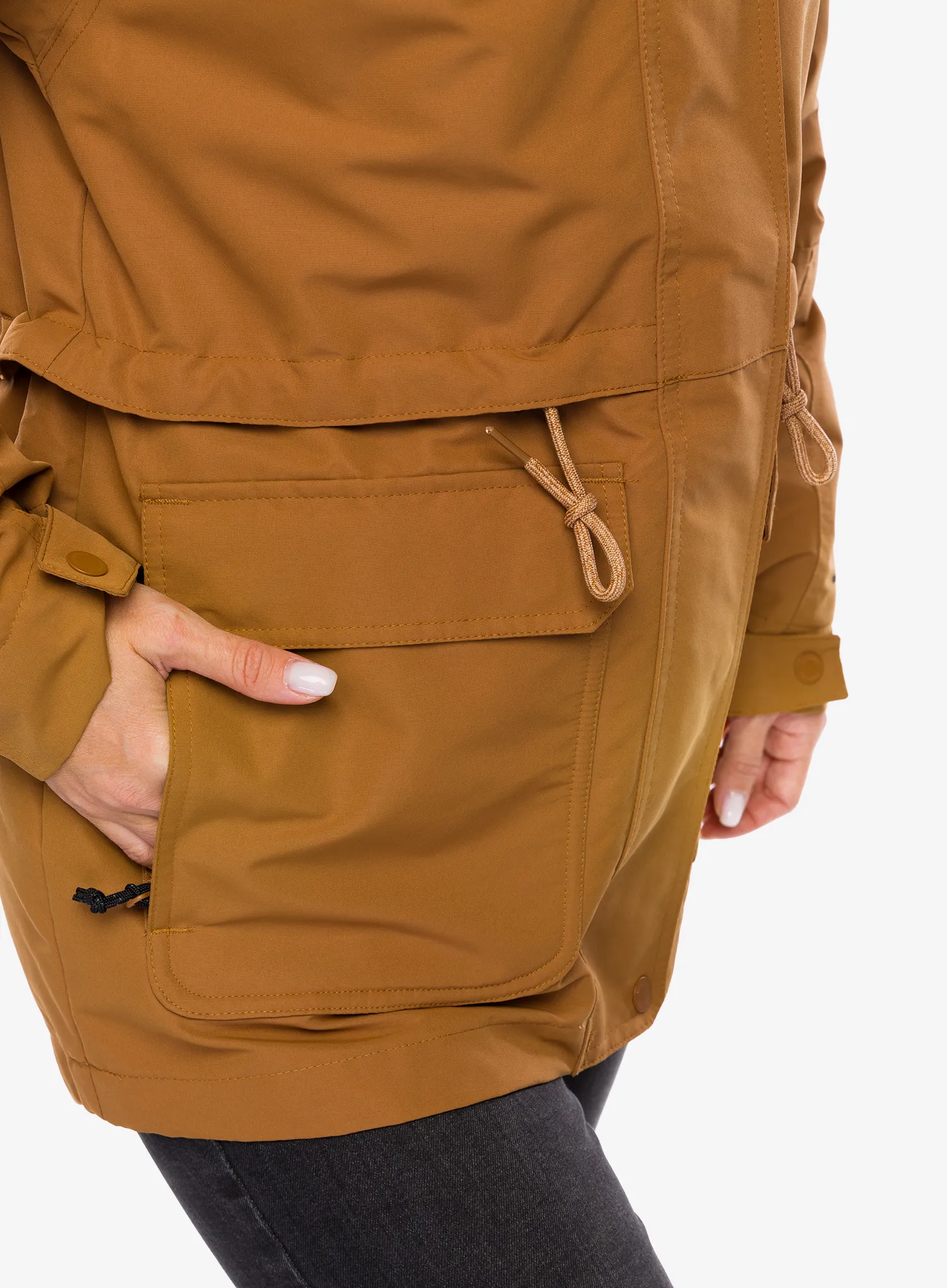 Bunda 3v1 dámská Columbia Drop Ridge II Interchange Jacket - camel brown