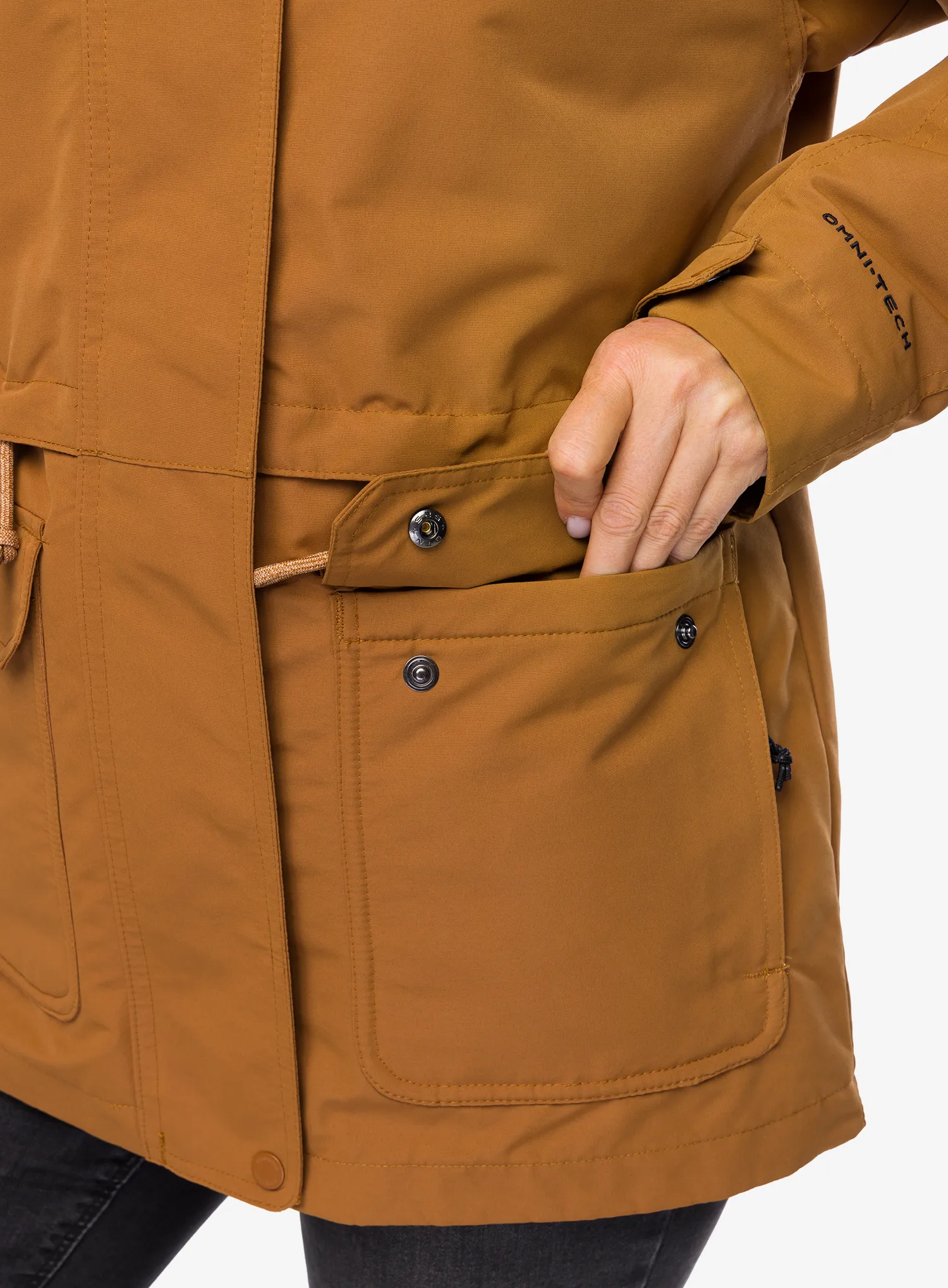 Bunda 3v1 dámská Columbia Drop Ridge II Interchange Jacket - camel brown