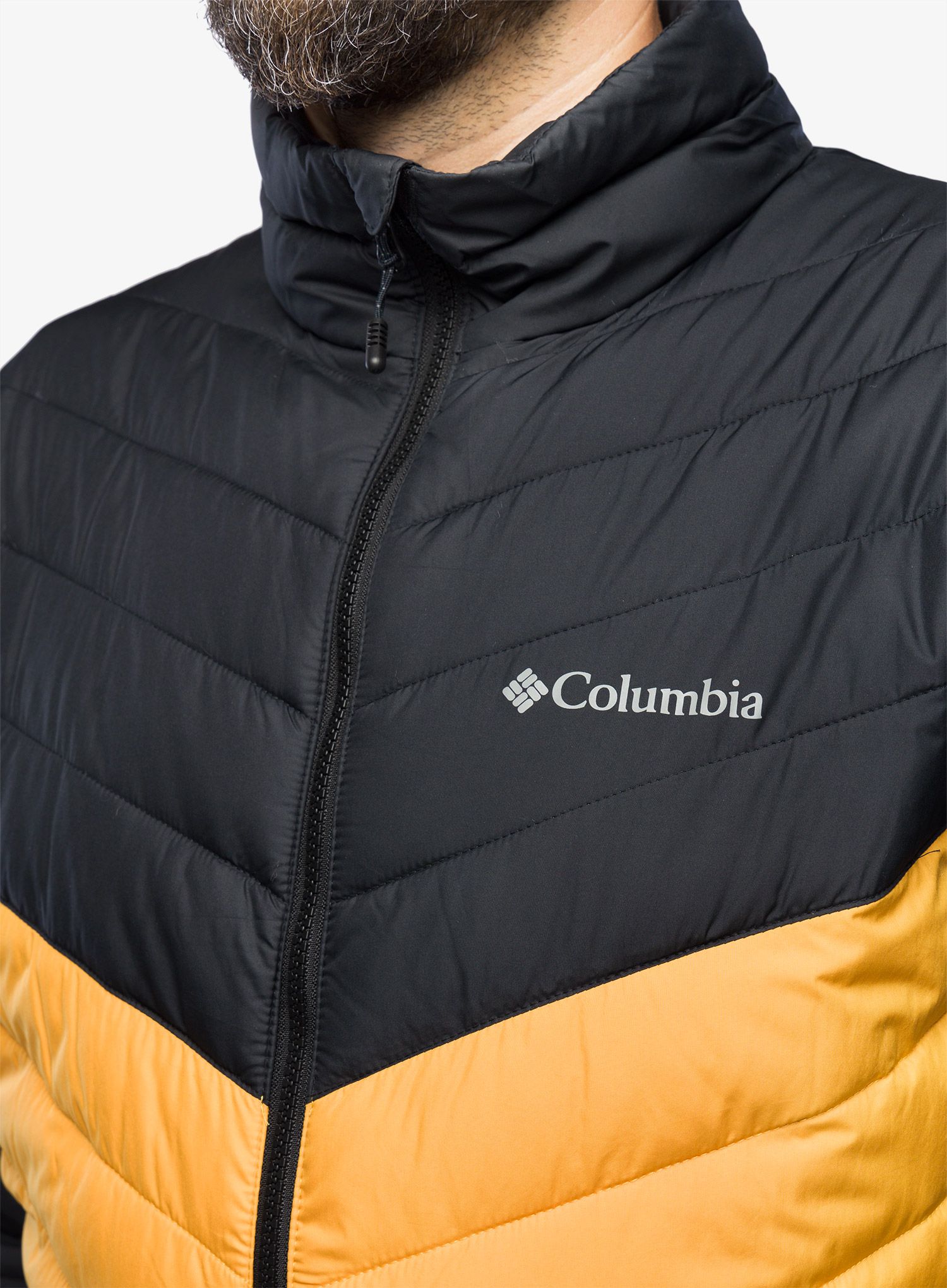 Zateplená bunda Columbia Eddie Gorge Jacket - raw honey/black