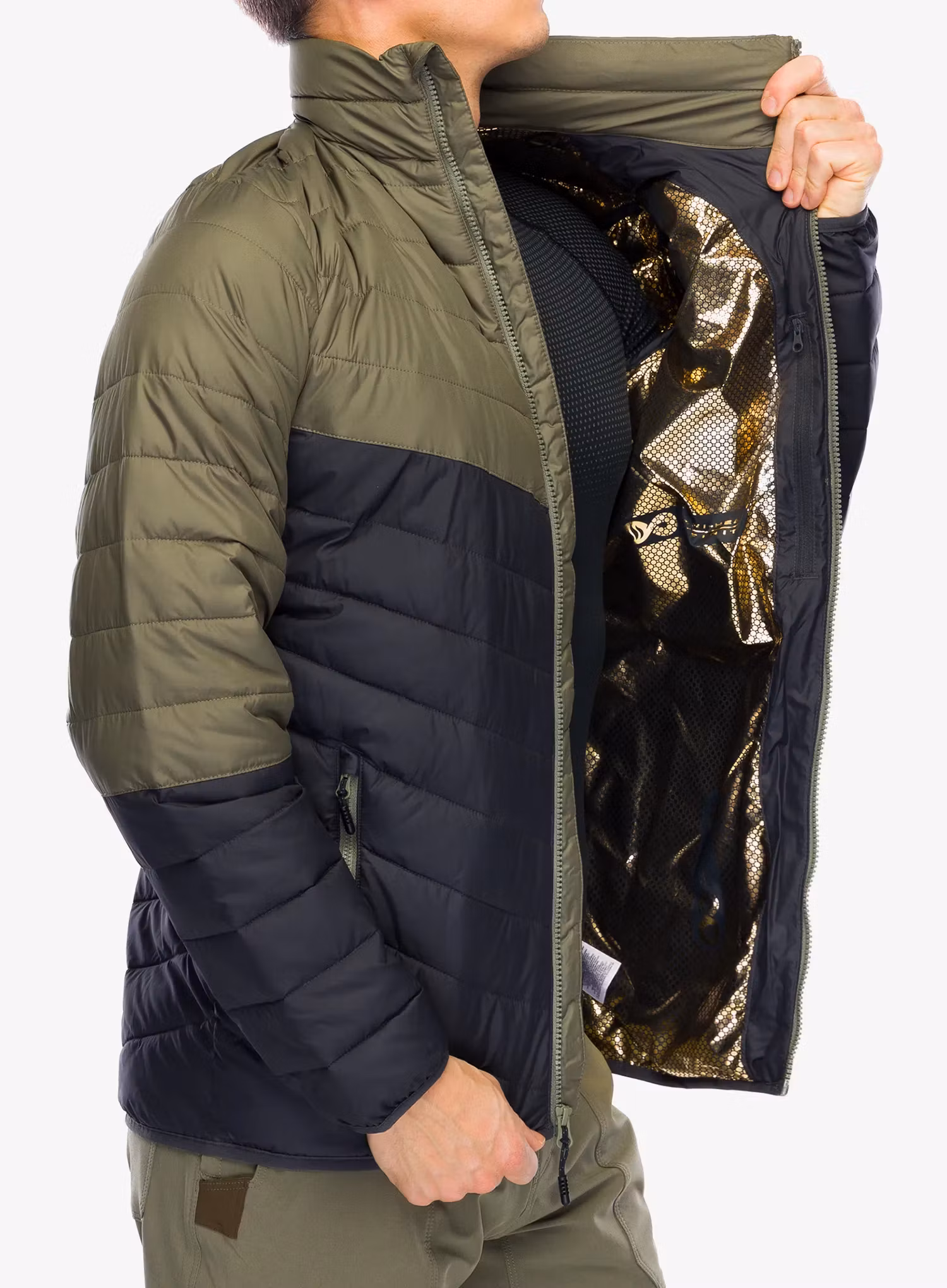 Pánská bunda Columbia Eddie Gorge Jacket - shark/stone green