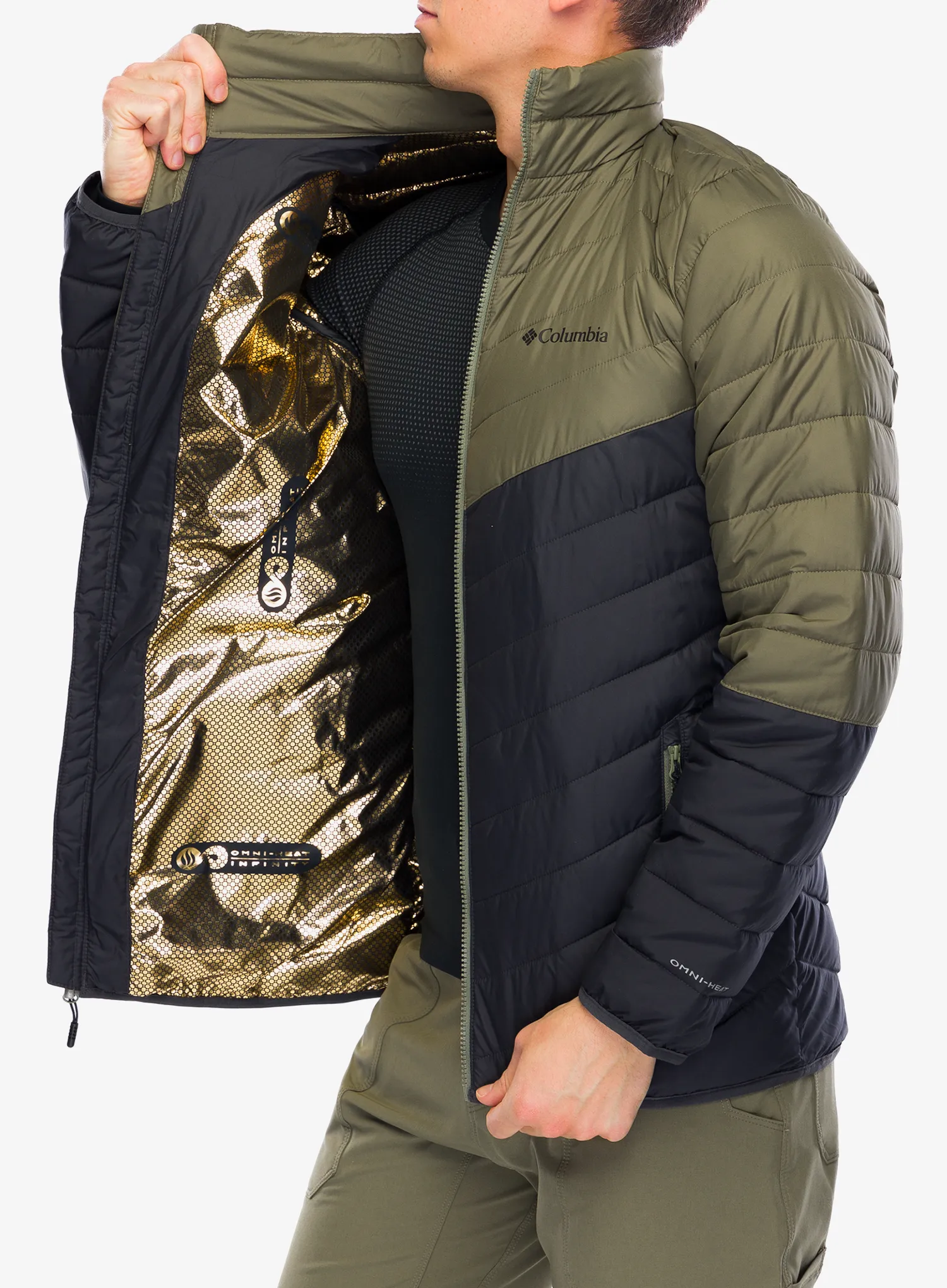 Pánská bunda Columbia Eddie Gorge Jacket - shark/stone green