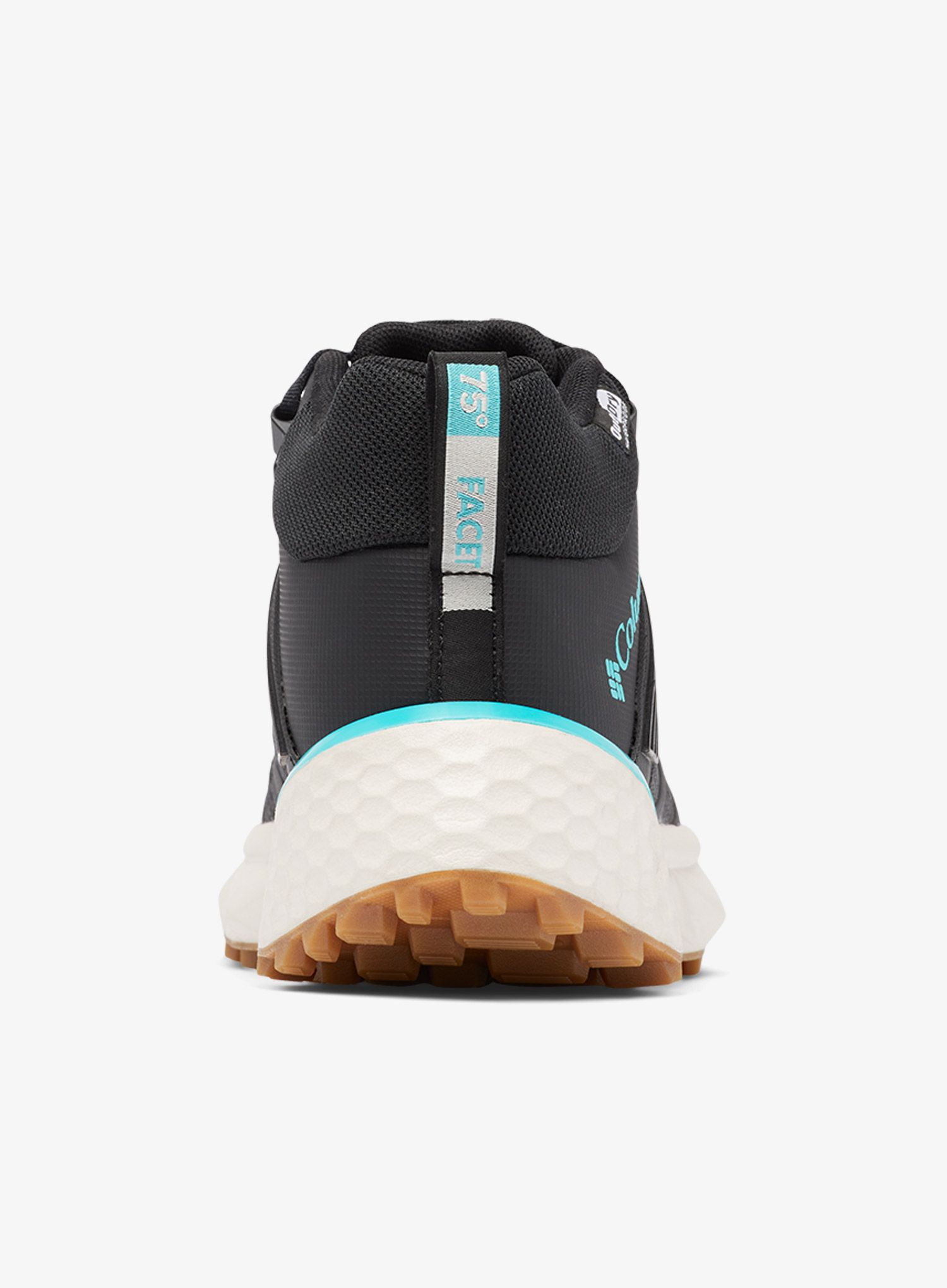 Turistické boty dámské Columbia Facet 75 Mid Outdry - black/bright aqua