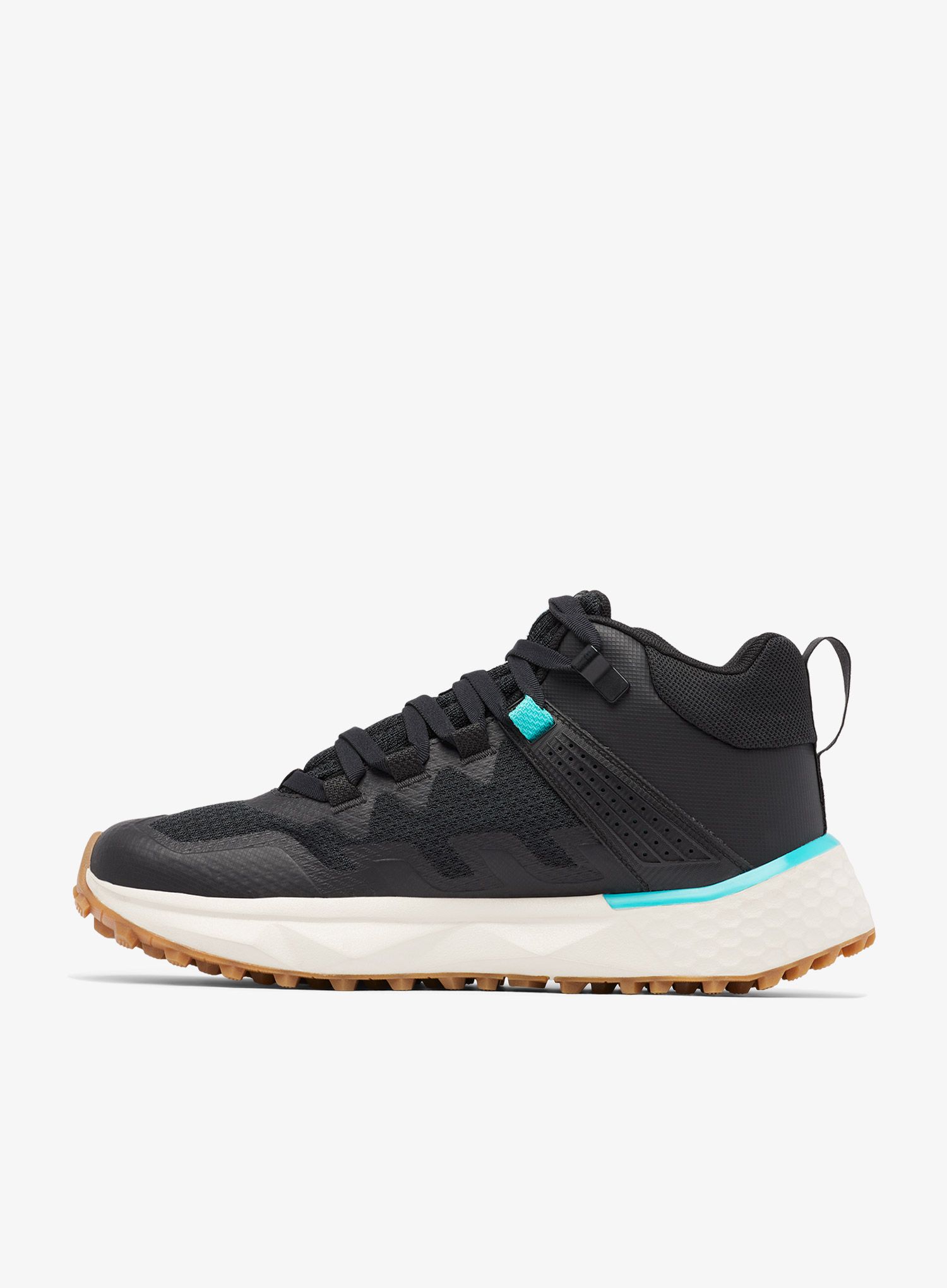 Turistické boty dámské Columbia Facet 75 Mid Outdry - black/bright aqua
