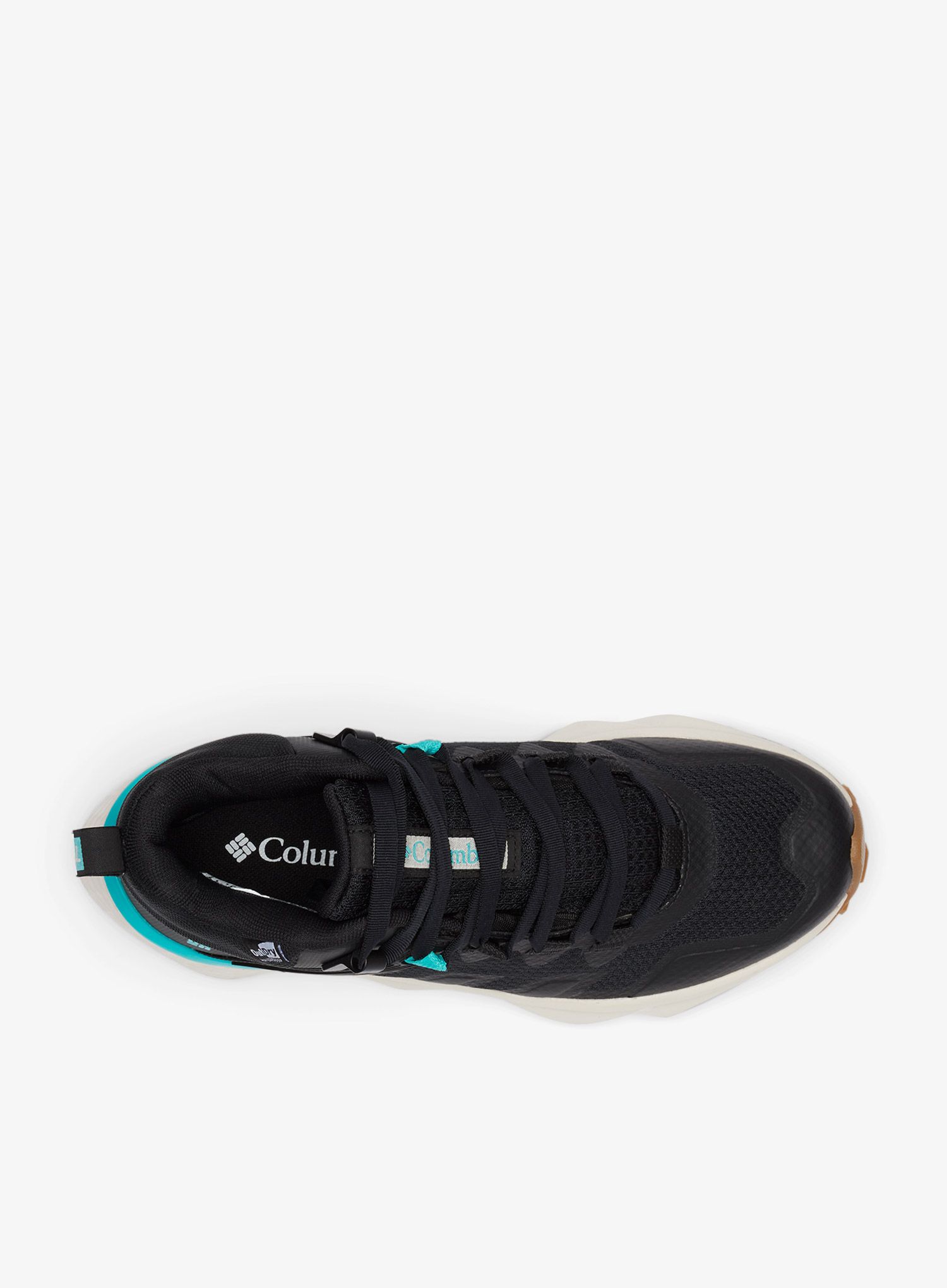 Turistické boty dámské Columbia Facet 75 Mid Outdry - black/bright aqua