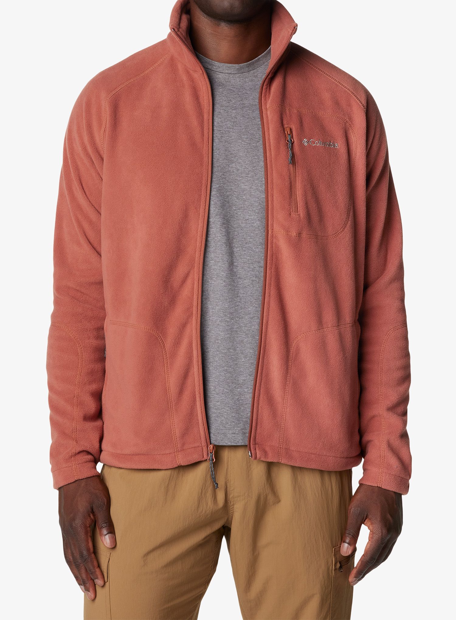 Fleecová bunda Columbia Fast Trek II Full Zip Fleece - auburn