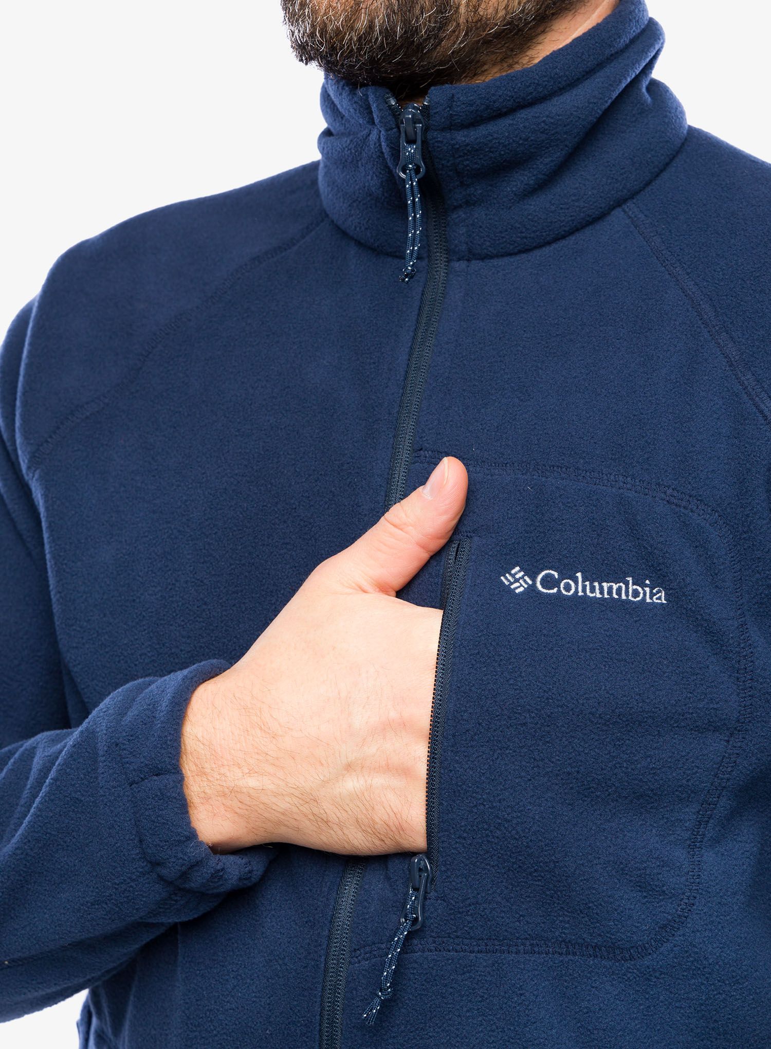Fleecová bunda Columbia Fast Trek II Full Zip Fleece - navy