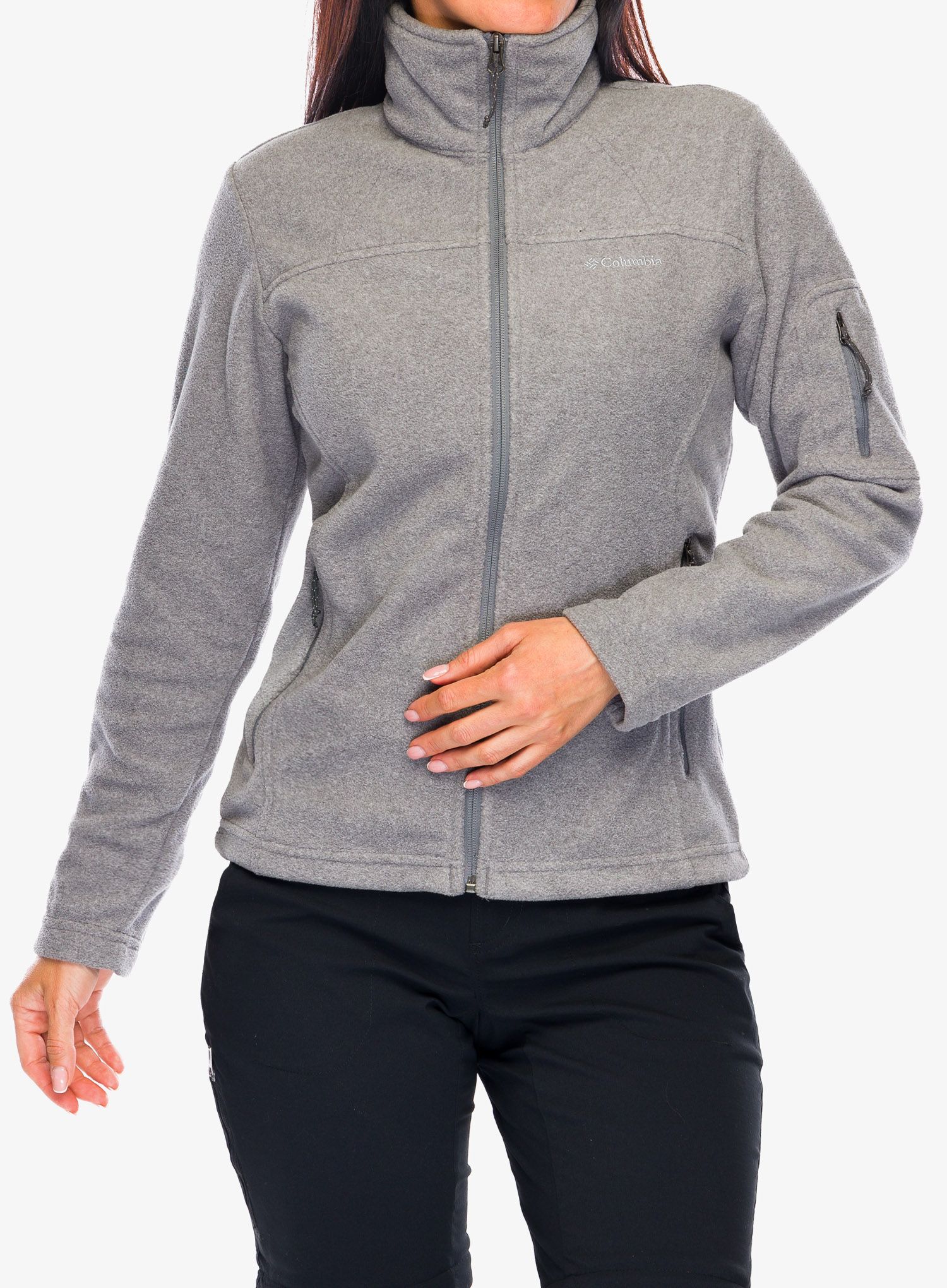 Fleecová mikina dámská Columbia Fast Trek II Jacket - city grey heather/city grey