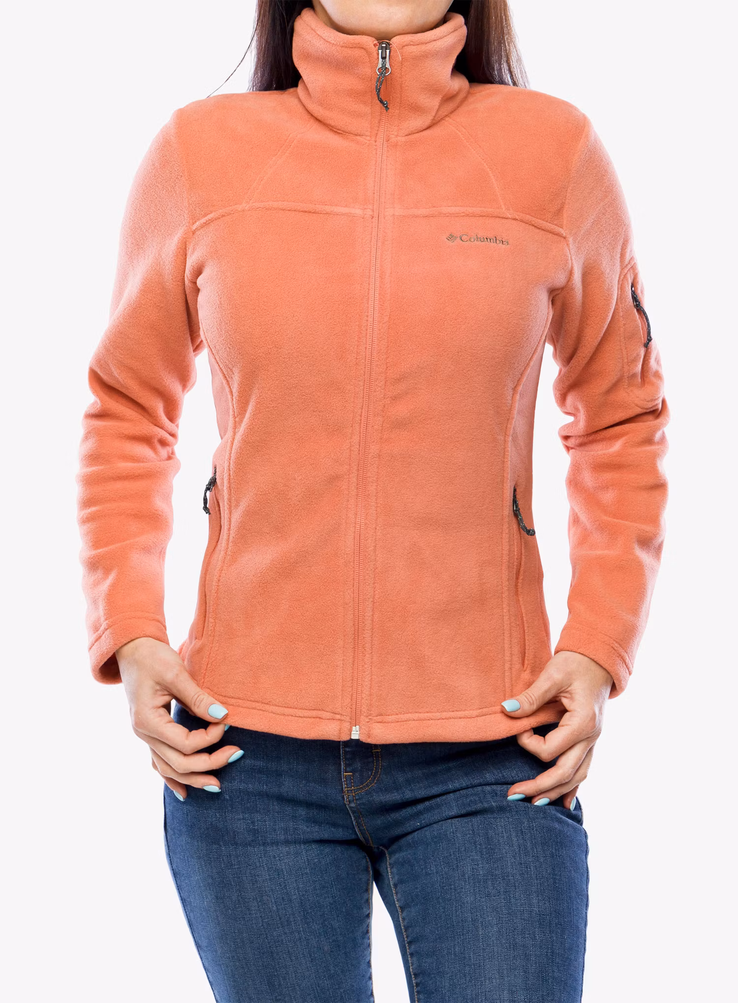 Fleecová mikina dámská Columbia Fast Trek II Jacket - faded peach