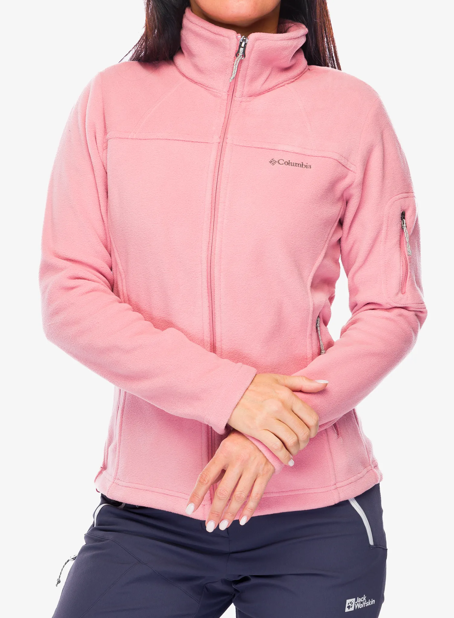 Fleecová mikina dámská Columbia Fast Trek II Jacket - pink agave