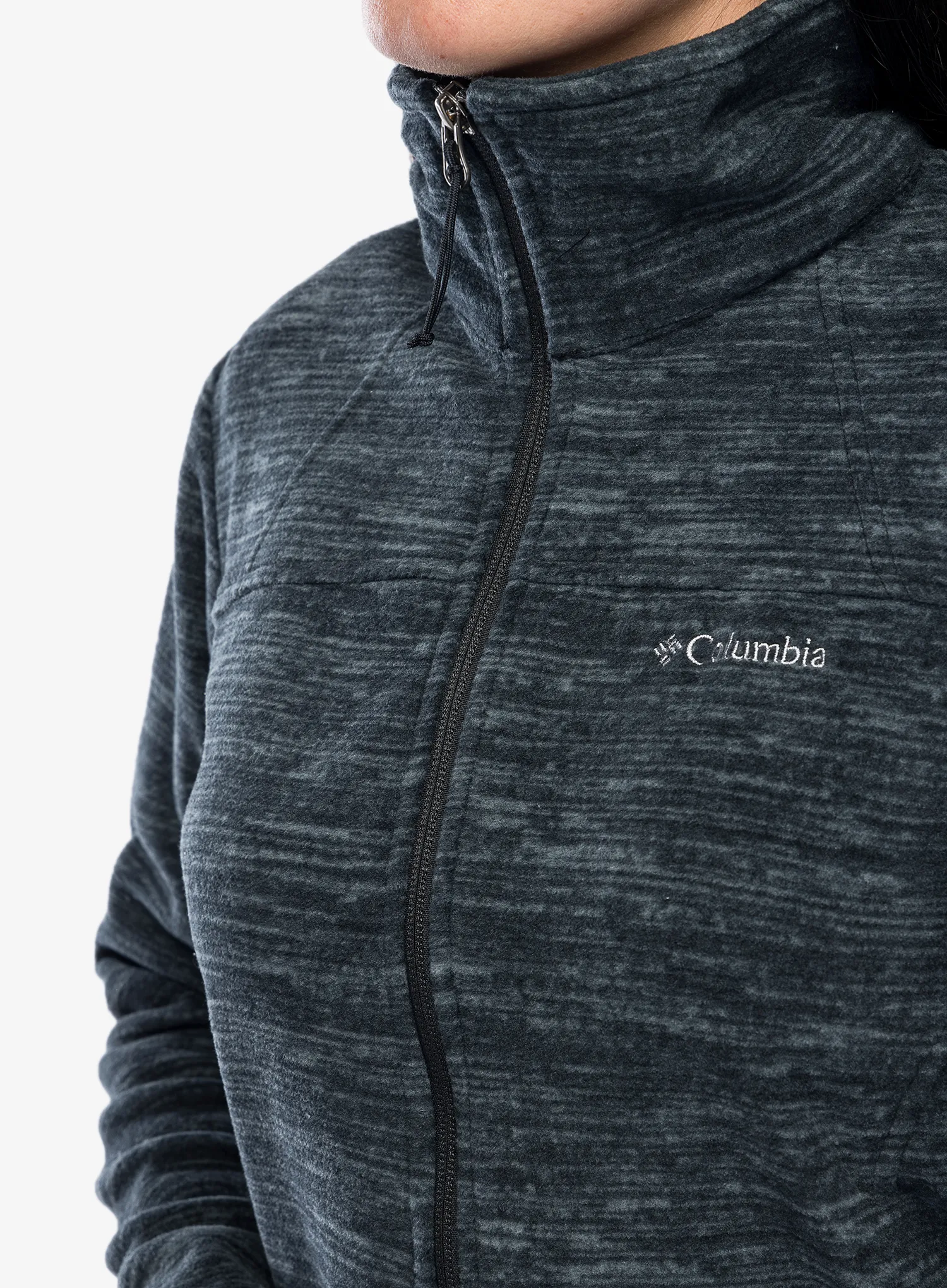 Dámská bunda Columbia Fast Trek Printed Jacket - black spacedye print