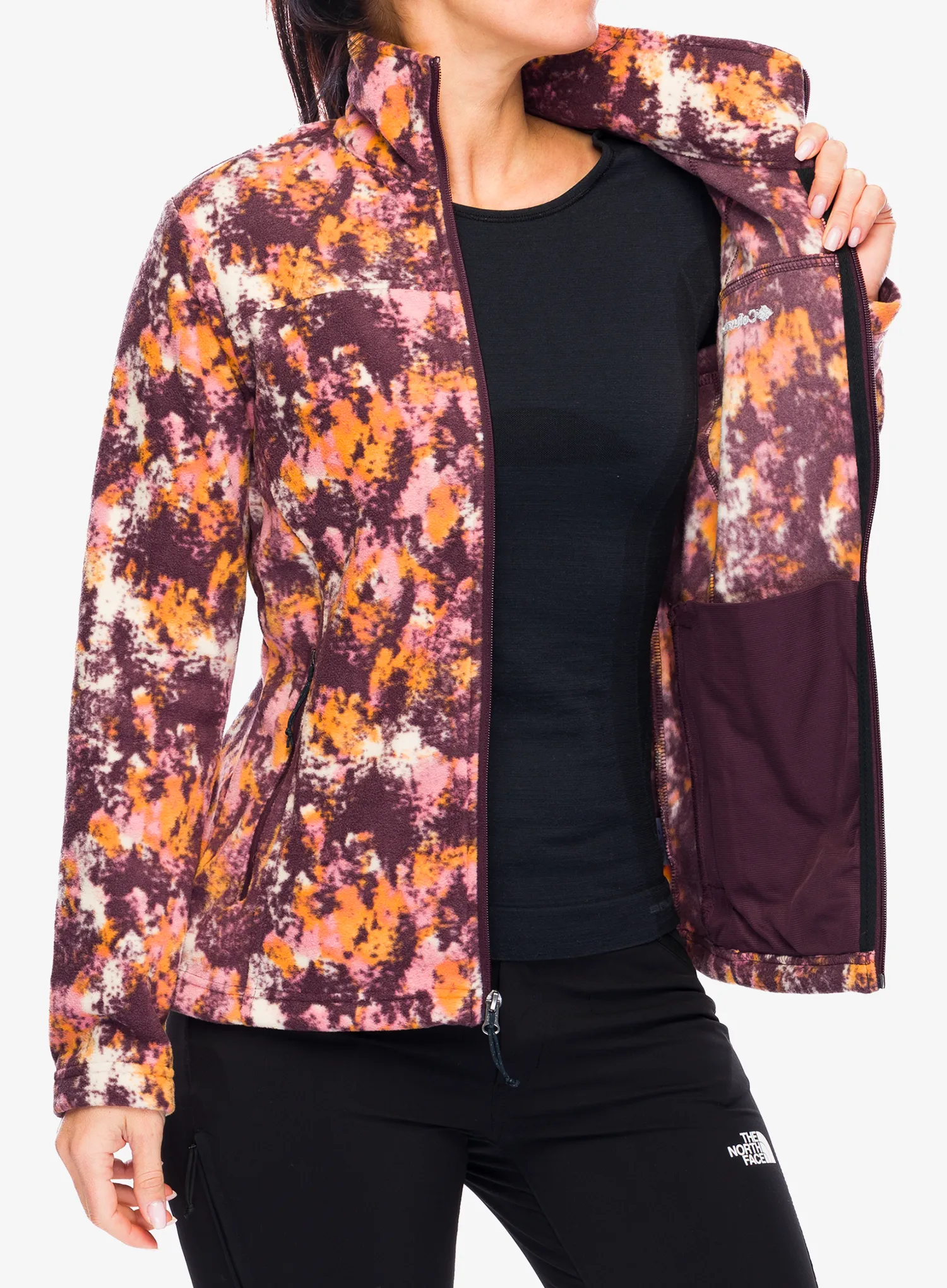 Fleece mikina dámská Columbia Fast Trek Printed Jacket - moonvista timberwild