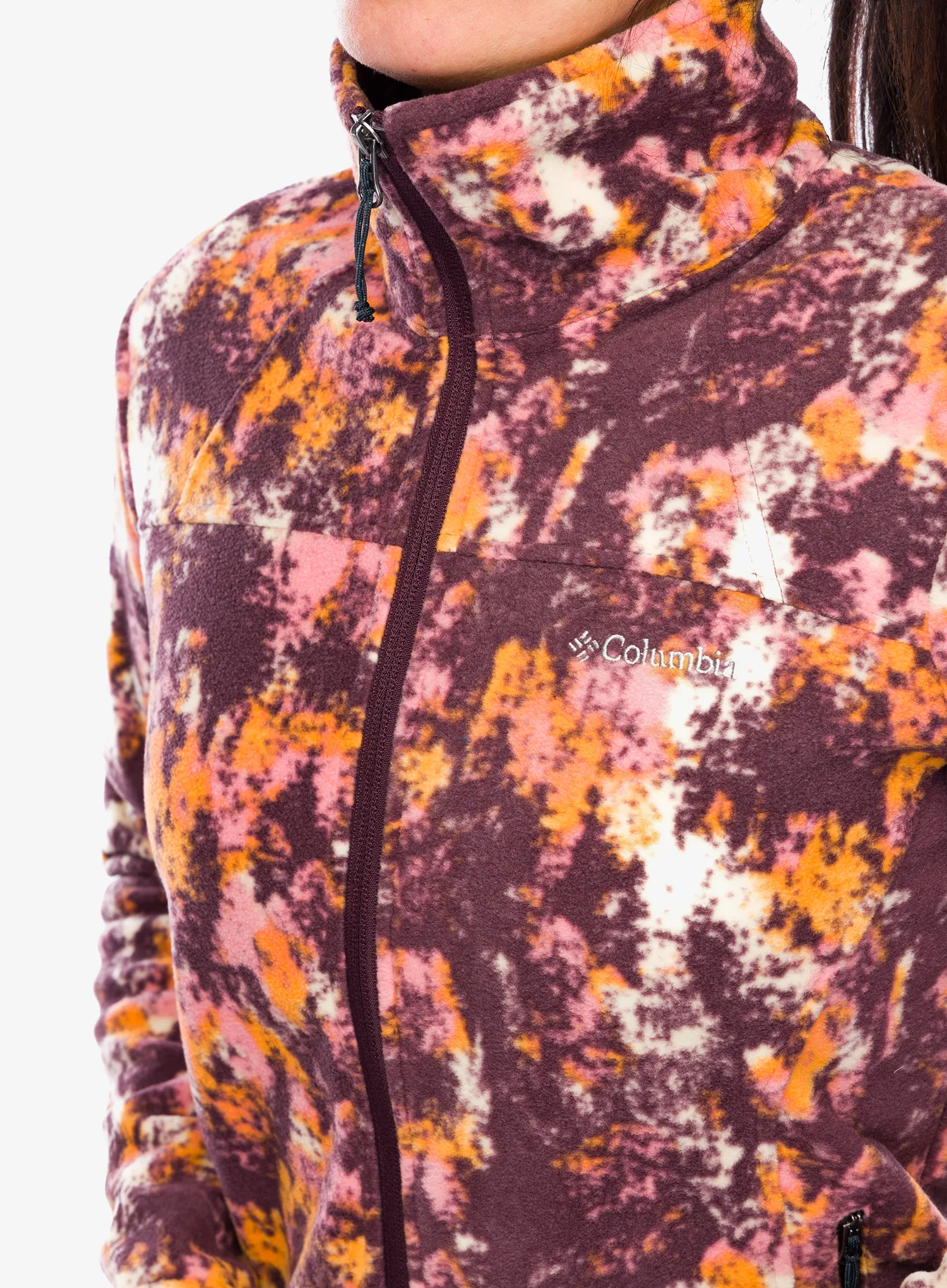 Fleece mikina dámská Columbia Fast Trek Printed Jacket - moonvista timberwild
