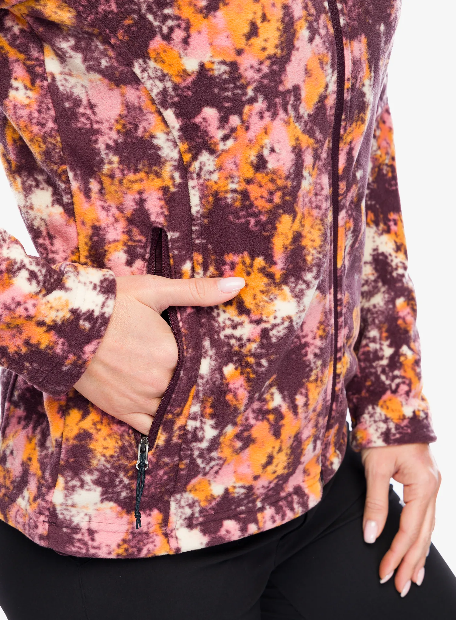 Fleece mikina dámská Columbia Fast Trek Printed Jacket - moonvista timberwild