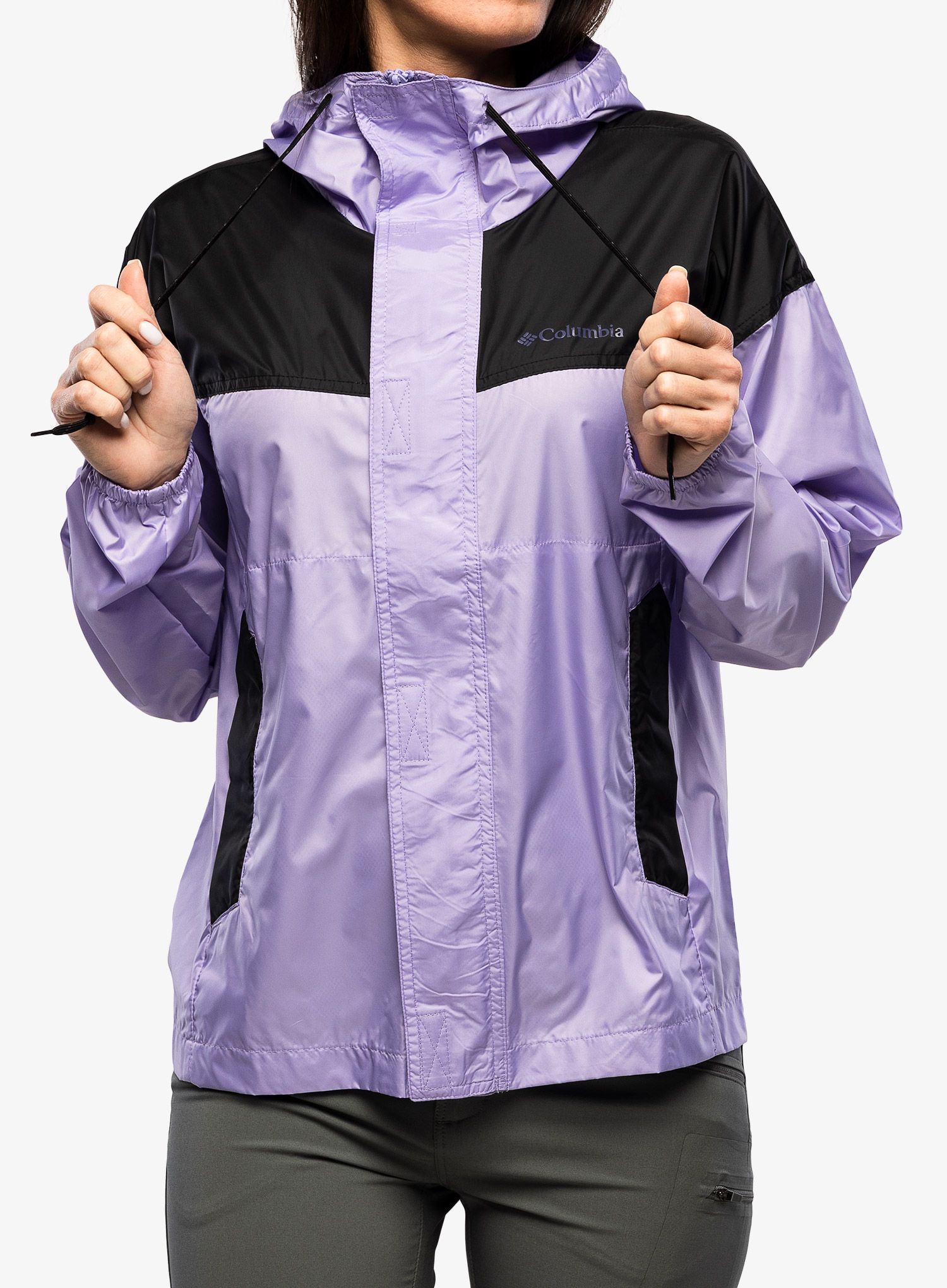 Větrovka dámská Columbia Flash Challenger Windbreaker - frosted purple/black