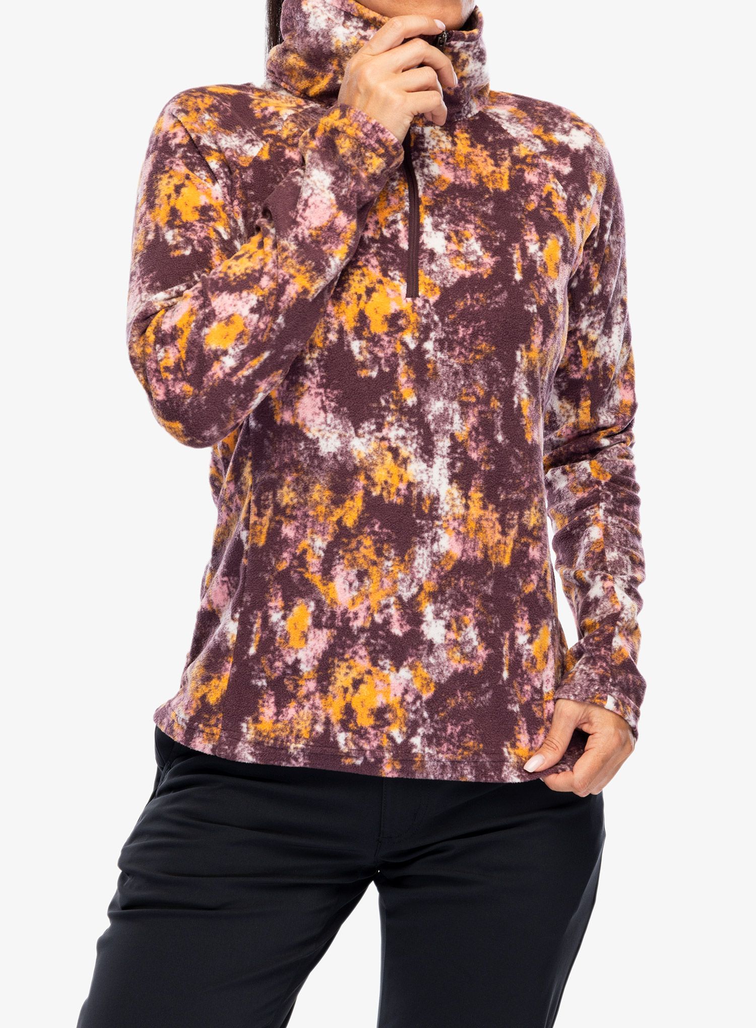 Dámská mikina Columbia Glacial IV Print 1/2 Zip - moonvista timberwild