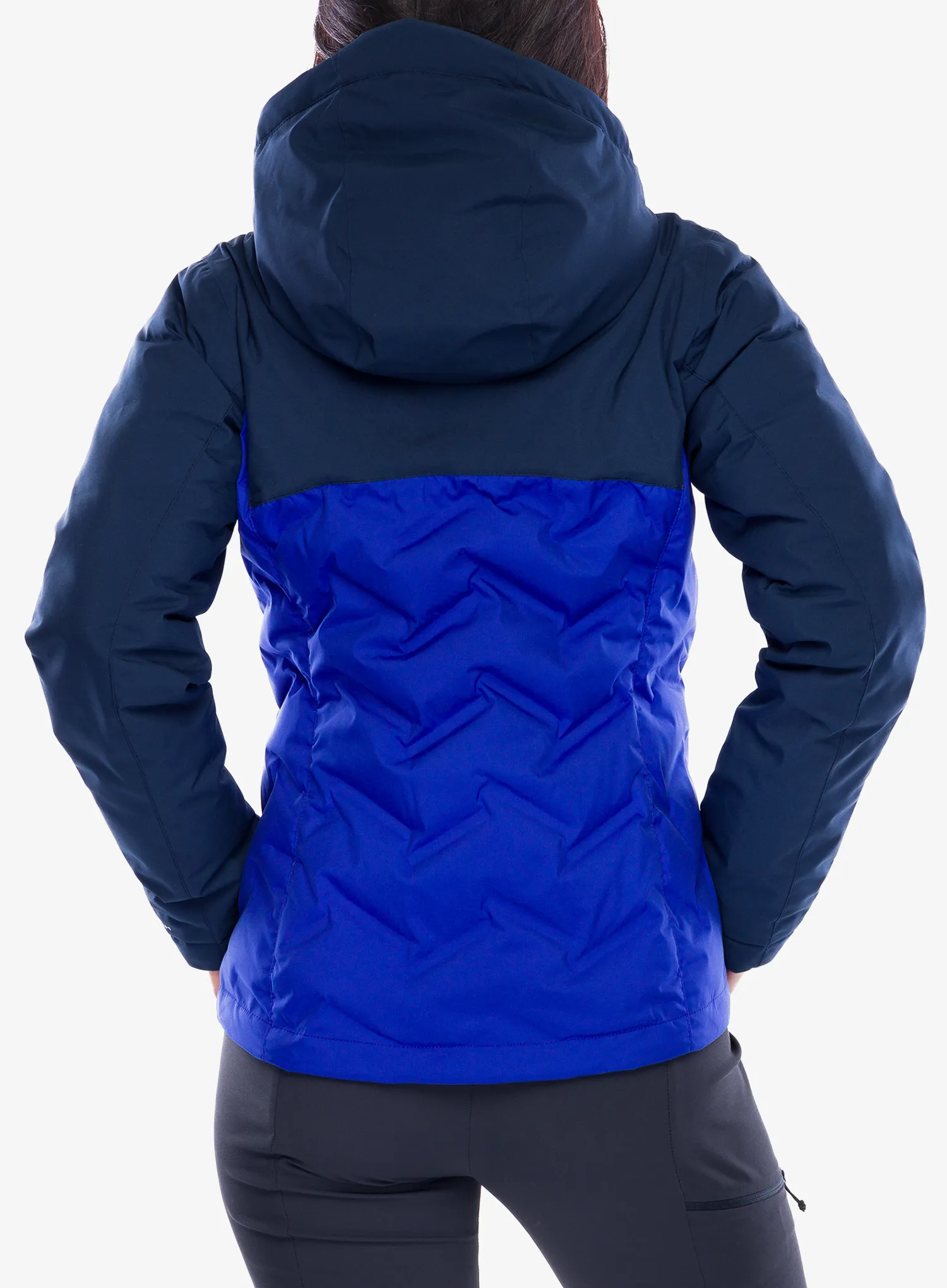 Dámská péřová bunda Columbia Grand Trek III Down Jacket - clematis blue/collegiate navy